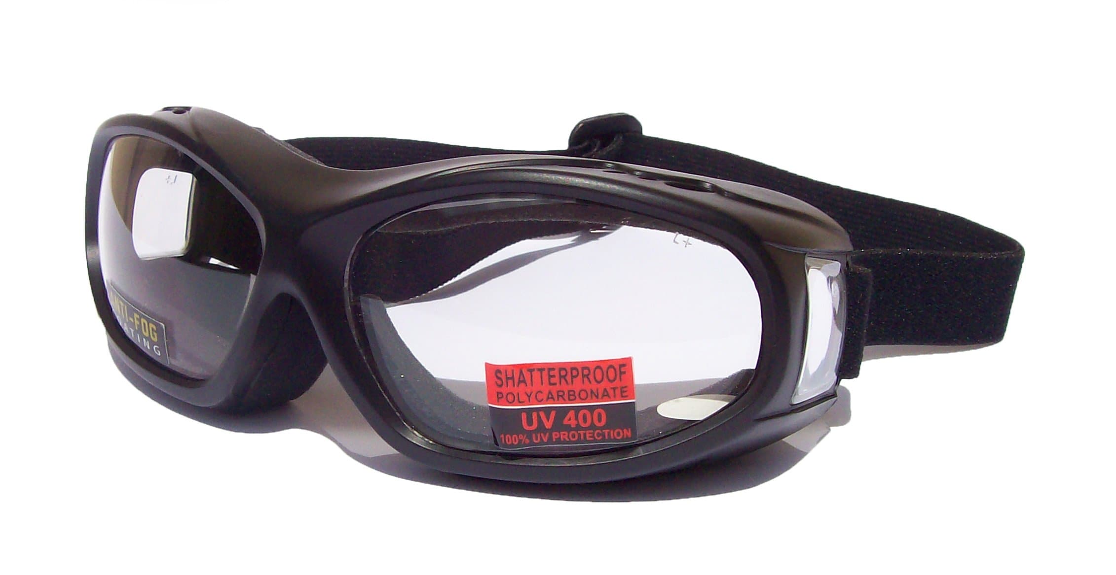 Flight OTG [Over The Glasses] Motorbike Biker Riding Goggles | Transitional Lens