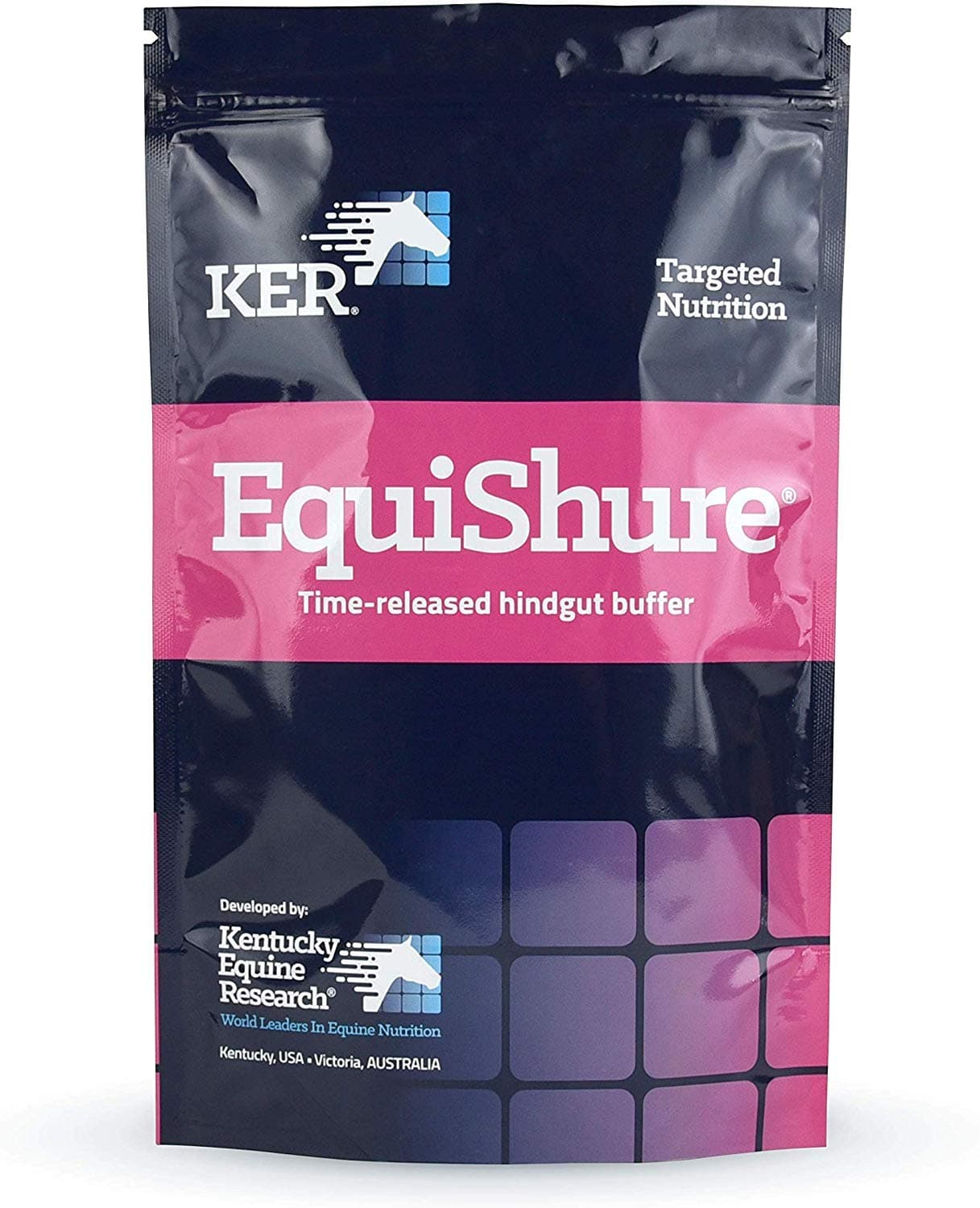 Kentucky Equine Research EquiShure: Time-Release Hindgut Buffer for Horses, 1.25 KG Pouch (20 Servings)