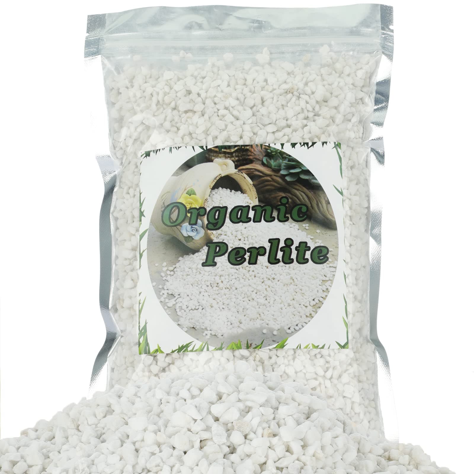 Organic Perlite for Plants, Soil Amendment for Enhanced Drainage and Growth, Ideal for Potting Mixes(2 Quart)