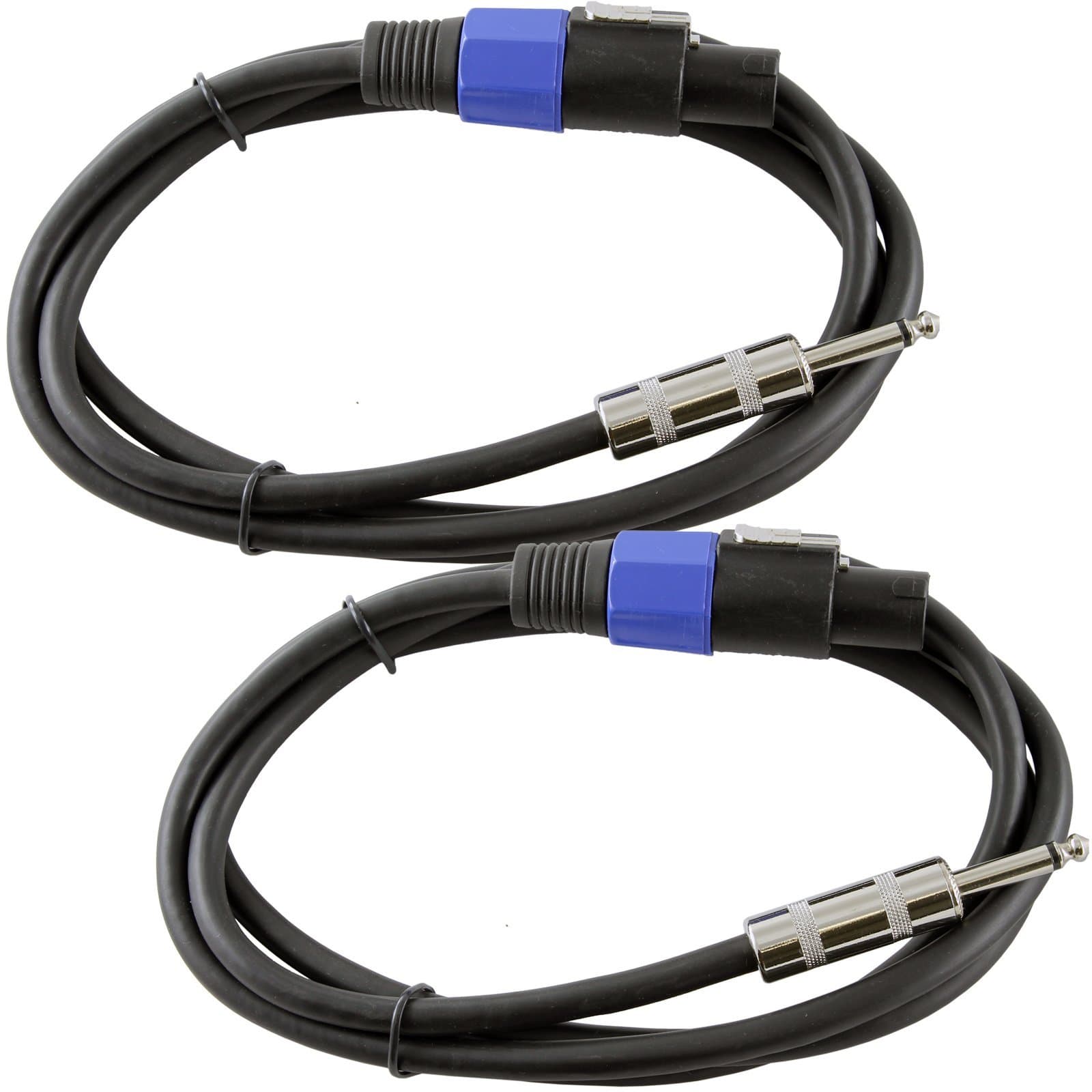 12 Gauge Speaker Cables 2 Cable Pack (6 Foot, Each)