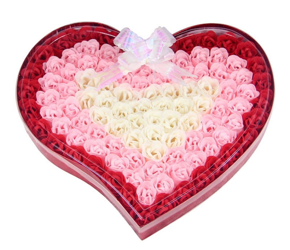 SiYang" 100 Rose Perfumed Soap Gift Box (Red)