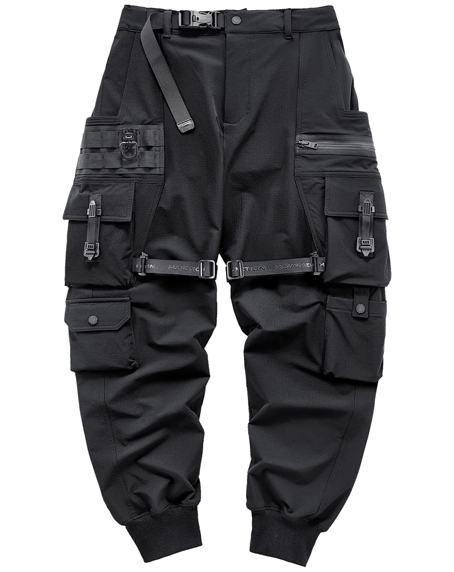 Niepce Inc Men's Japanese Streetwear Techwear Cargo Pants with Design