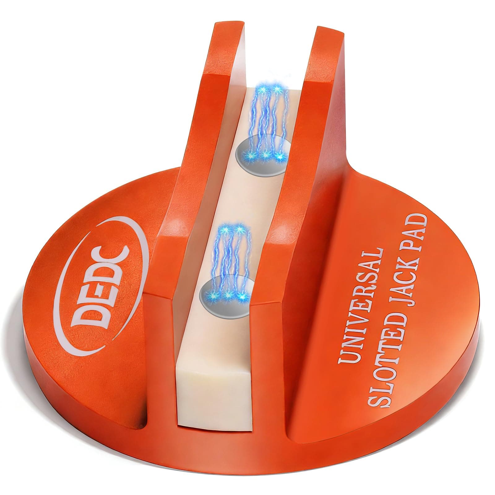 DEDC Universal Aluminum Grooved Magnetic Jack Pad, Jacking Puck Pinch Weld Frame Rail Adapter, Oil Change Mush Haves, Change Tire Repair Tires Oil Must Have, for Car SUV Truck Pickup Sedan MPV Wagon