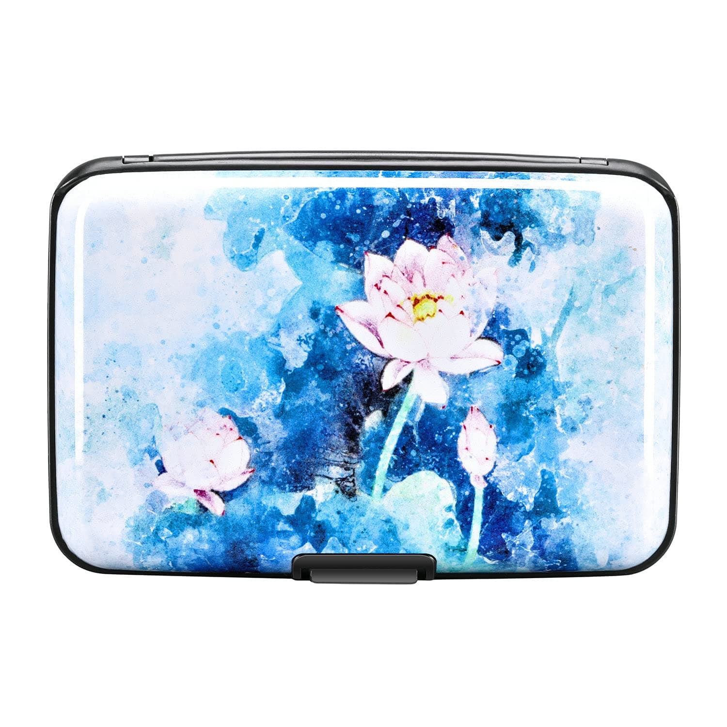 ELFISHMini RFID Aluminum Wallet Credit Cards Holder Business Card Case Metal ID Case for Men Women