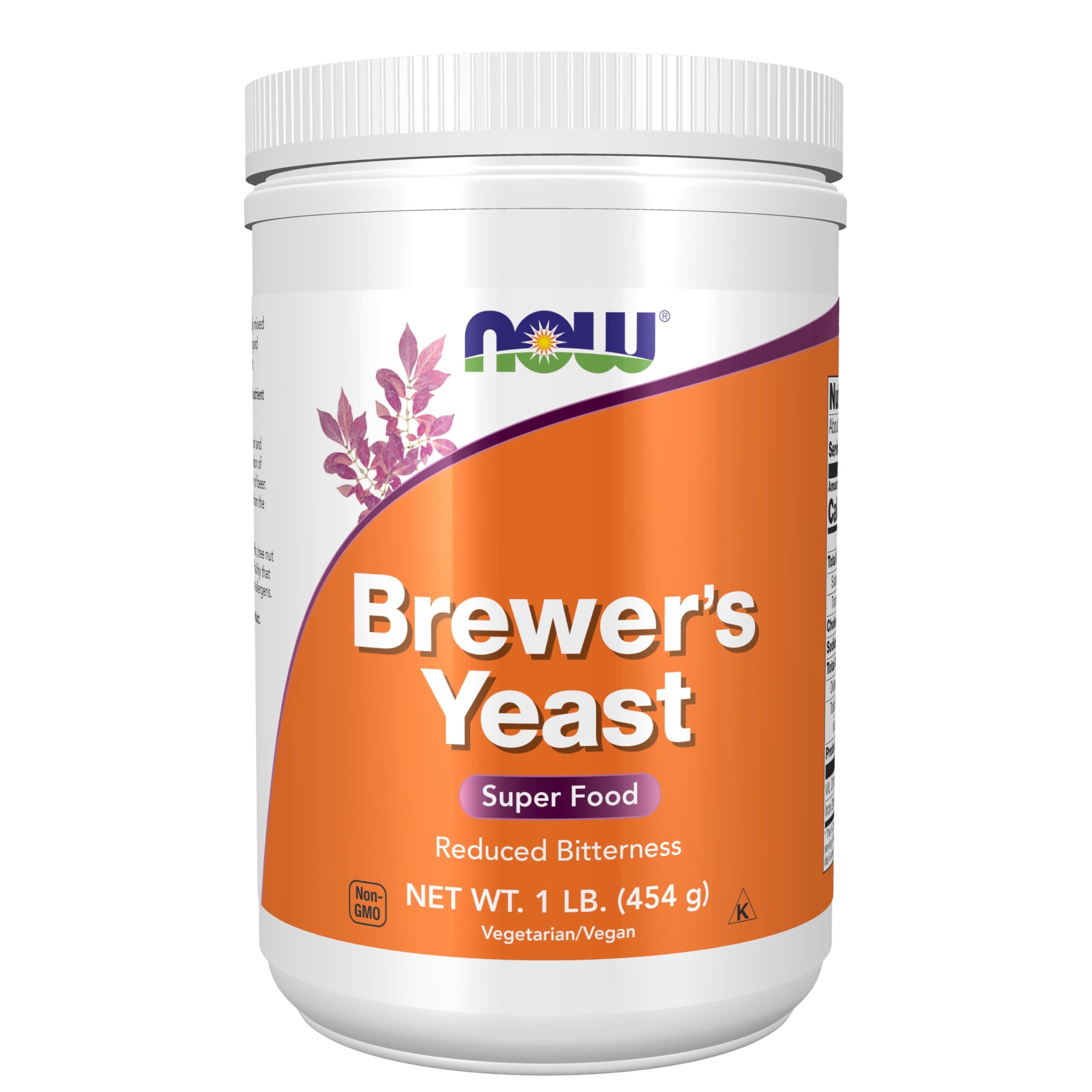 Now Foods Brewer's Yeast Super Food, Reduced Bitterness 1Lbs (454g)
