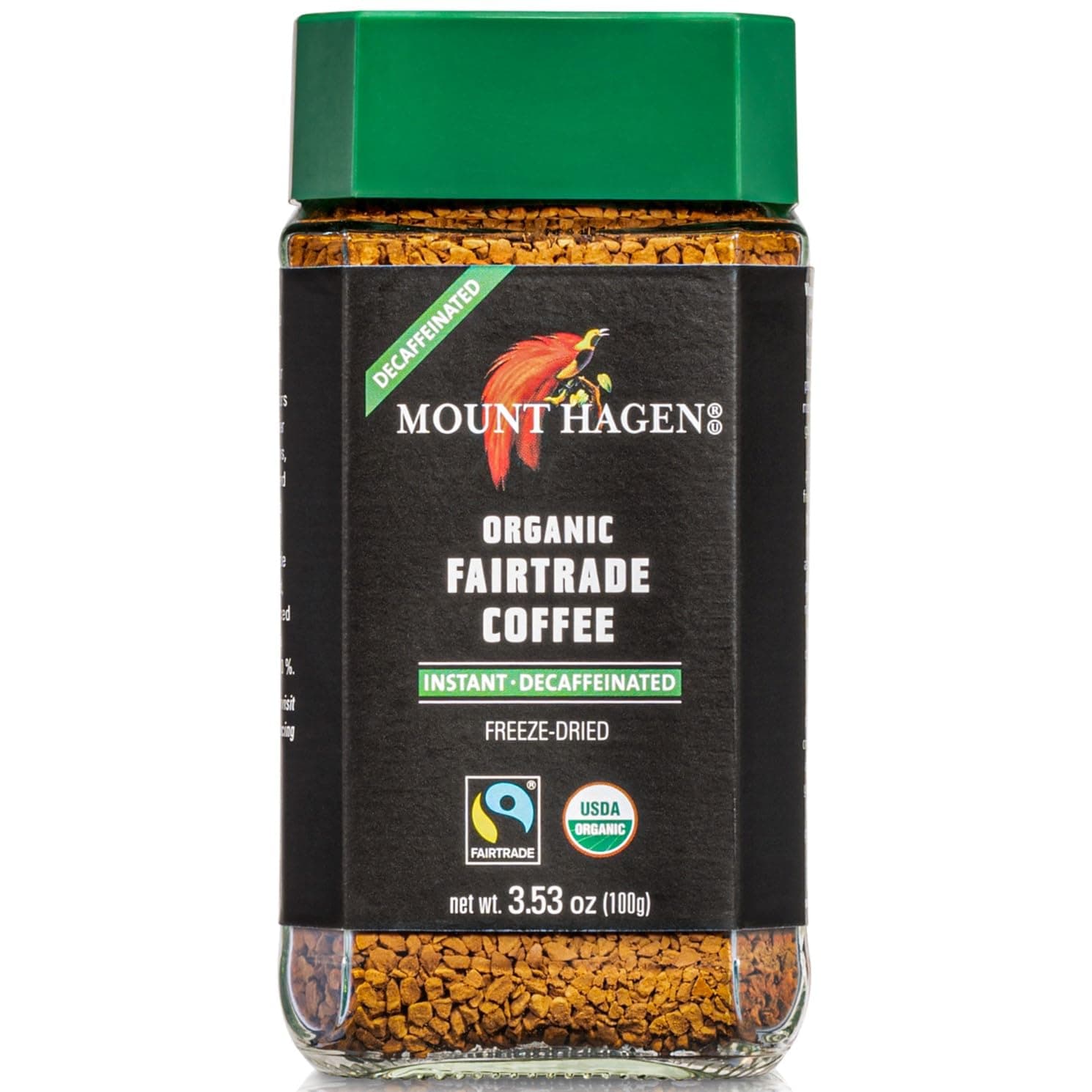 Mount Hagen Organic Freeze Dried Instant Decaf Coffee, 3.53 oz