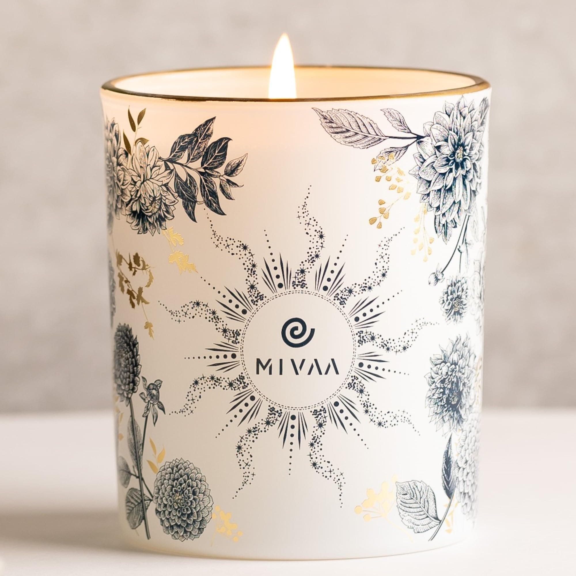 Mivaa Scented Candles, 100% Natural Soy Wax, 40-Hour Burn Time, Relax Aromatherapy for Yoga, Sleep, Meditation - Perfect for Festival, Christmas, Birthday, Mother's Day, Valentine's Day, Party Gifts