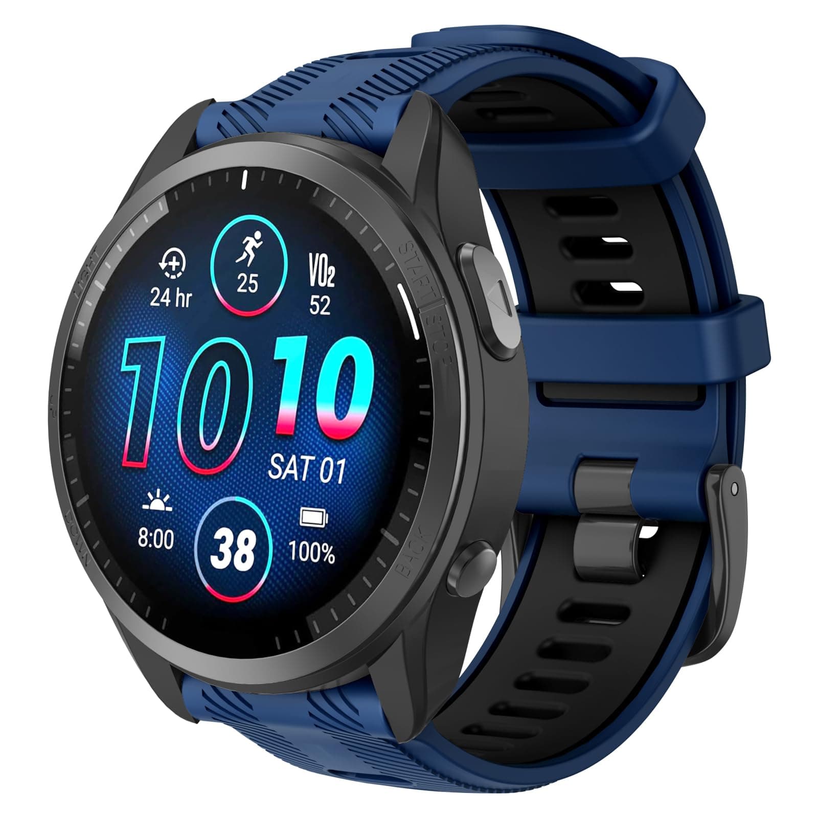 ISABAKE Watch Band for Garmin Forerunner 970/Forerunner 965/Forerunner 955/Forerunner 945/Forerunner 935,Soft Silicone 22mm Replacement Bands compatible with Fenix 5/ Fenix 5 plus/ Fenix 6/ Fenix 6 Pro/Approach S60