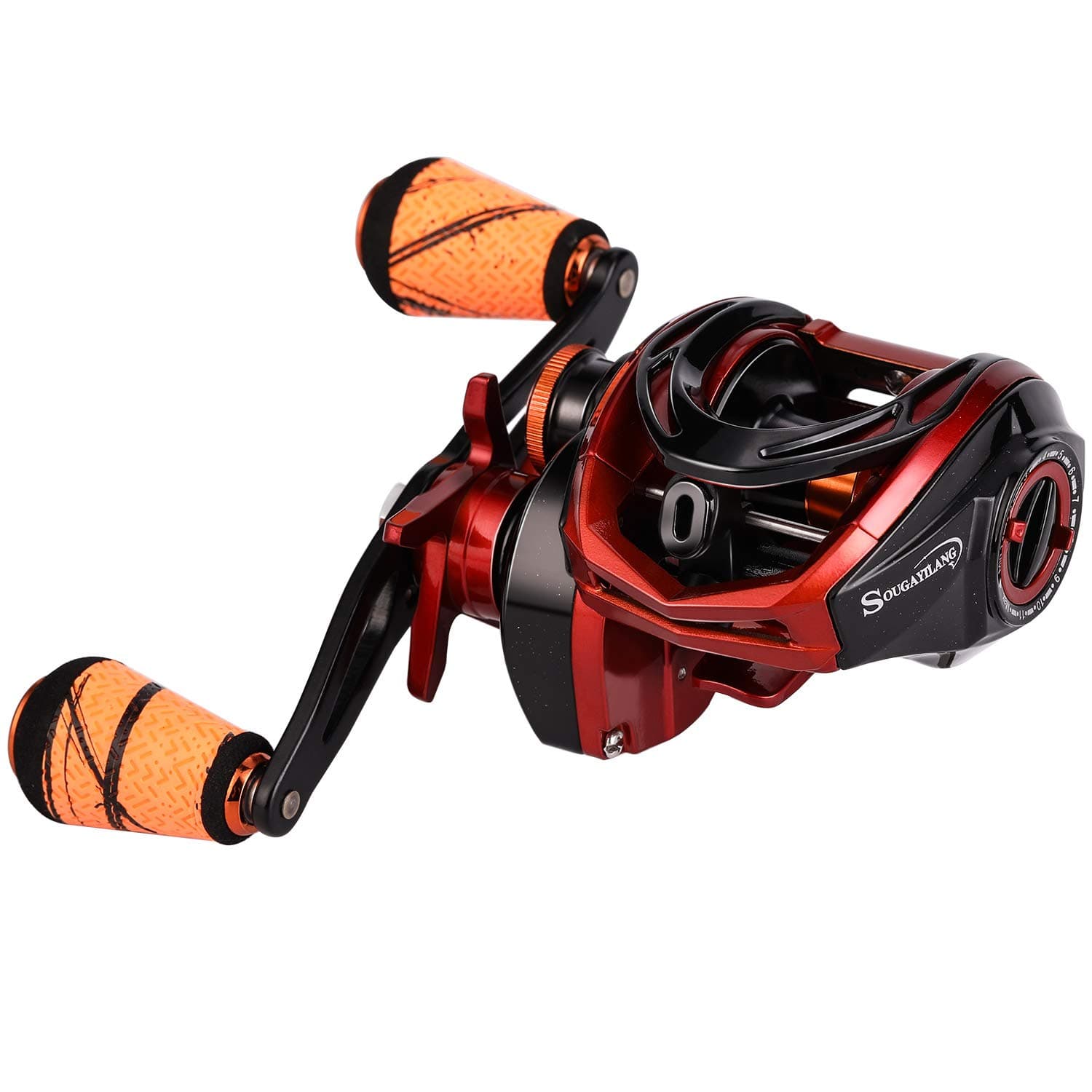 Baitcasting Reels - Colorful Fishing Reel, 8.0:1/7.3:1 Gear Ratios, 9+1 BB, Magnetic Braking System