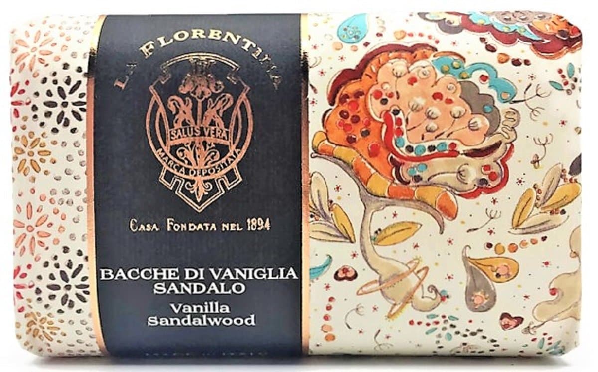 Vanilla Sandalwood Italian Luxury Bath Soap 10.5 ounce