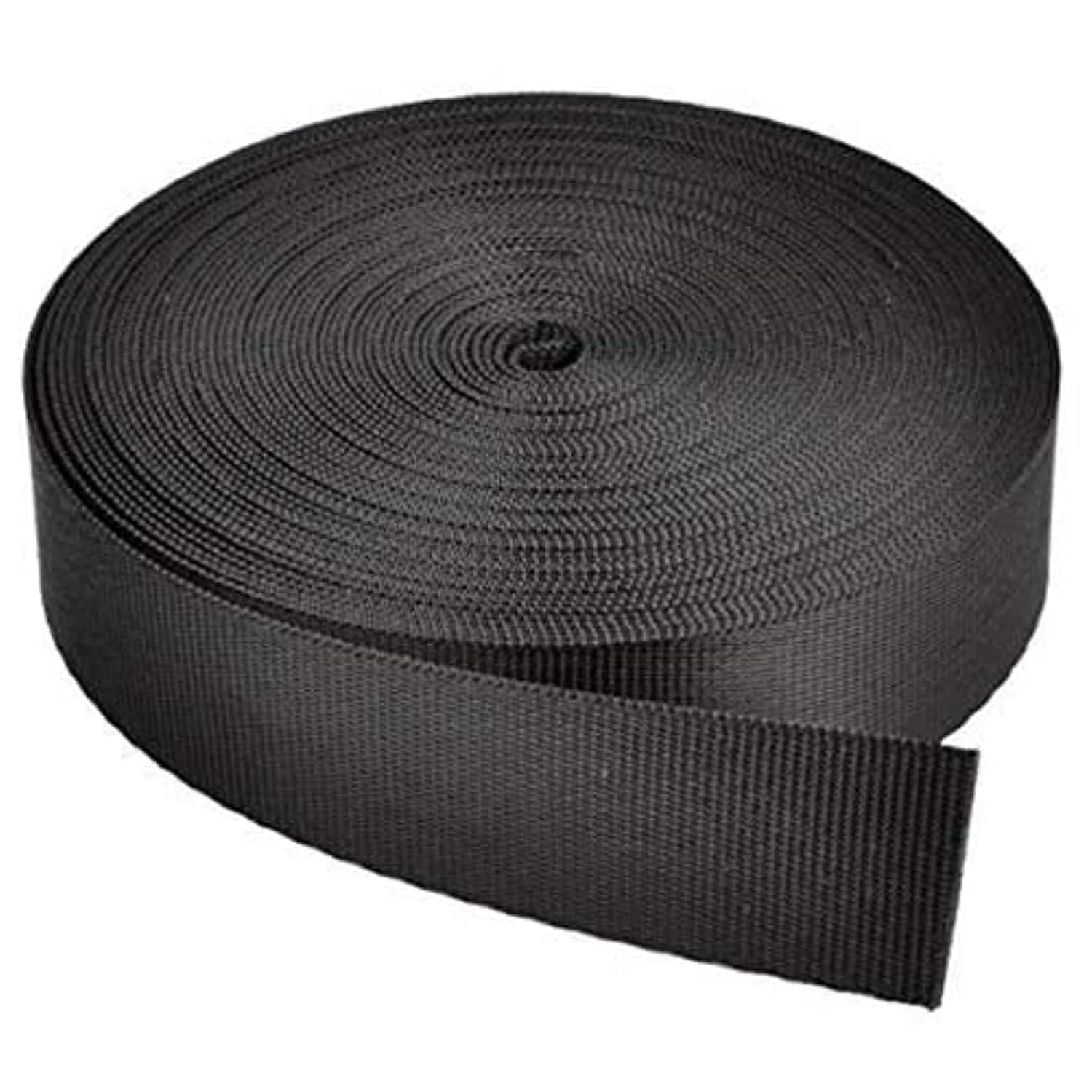 PACKARD 10 Meter Nylon/Canvas Webbing 1-inch Wide for Collars, Leashes, Diving Gear, Sports Gear, Bag Belt, Hiking (10 Meter)