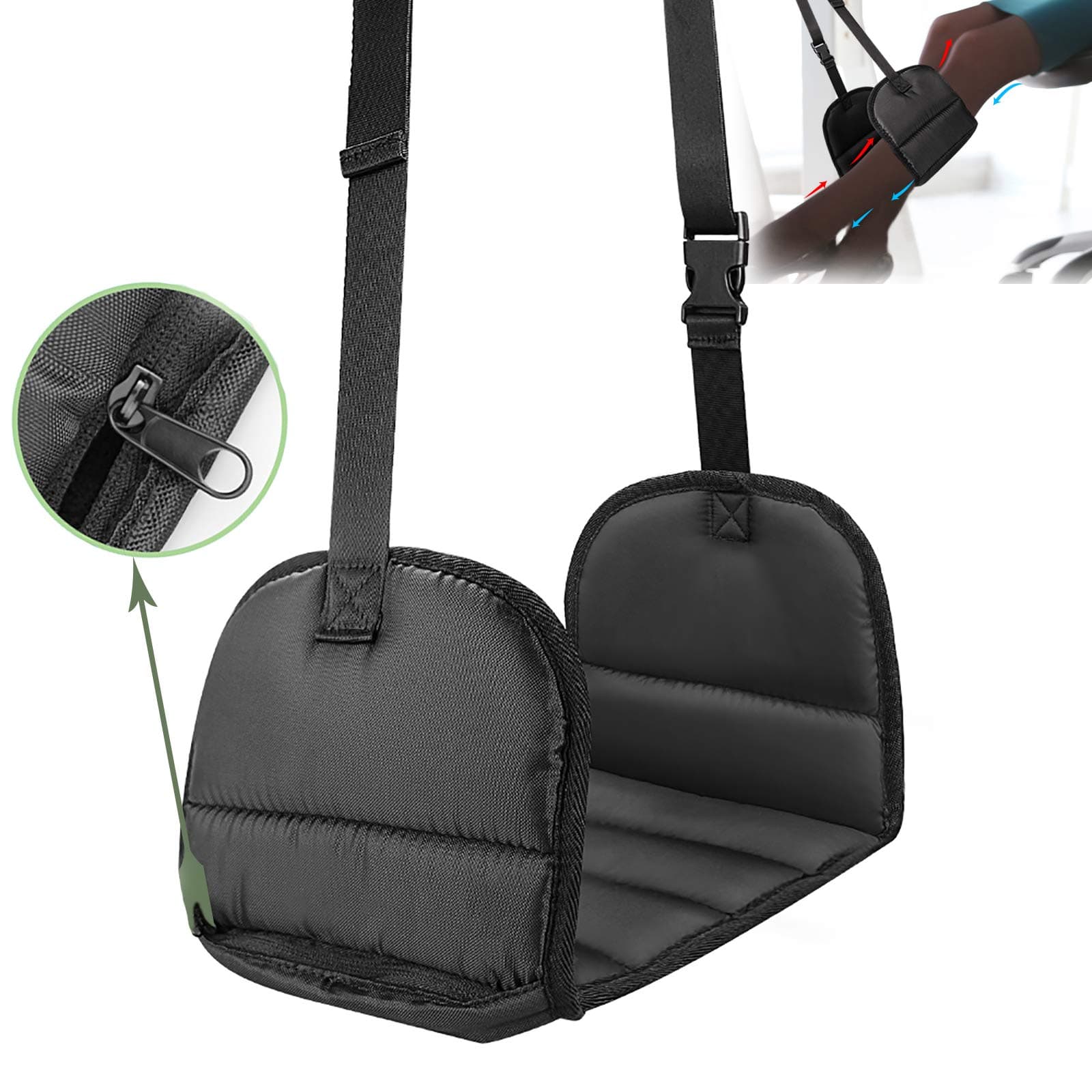 Airplane Footrest with Premium Memory Foam, Perfect Office Footrest to Relax Your Feet,Airplane Travel Accessories - Prevent Swelling and Soreness - Relaxation and Comfort for Long Distance Flights