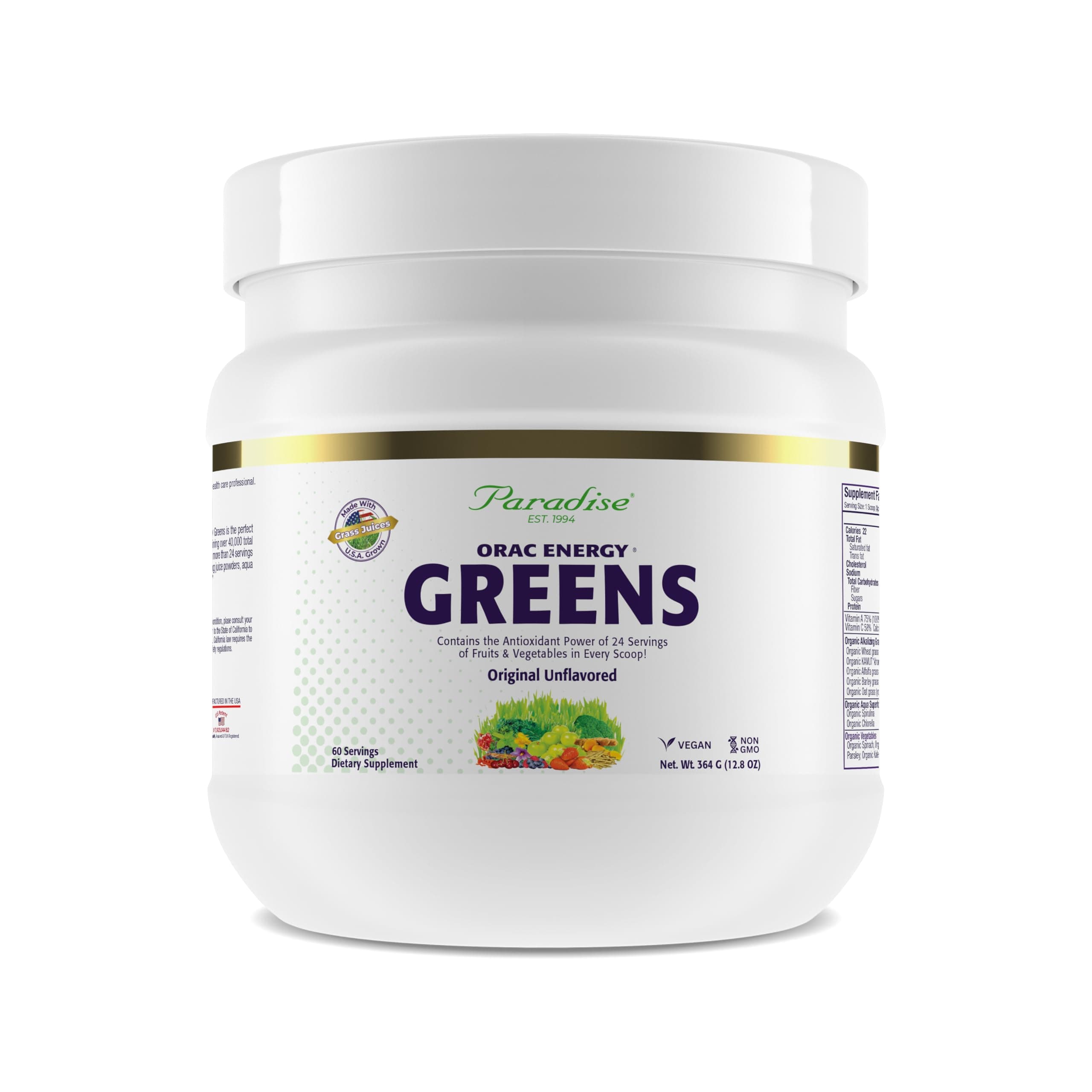 Paradise Herbs Orac-Energy Greens (12.8oz, 120017)