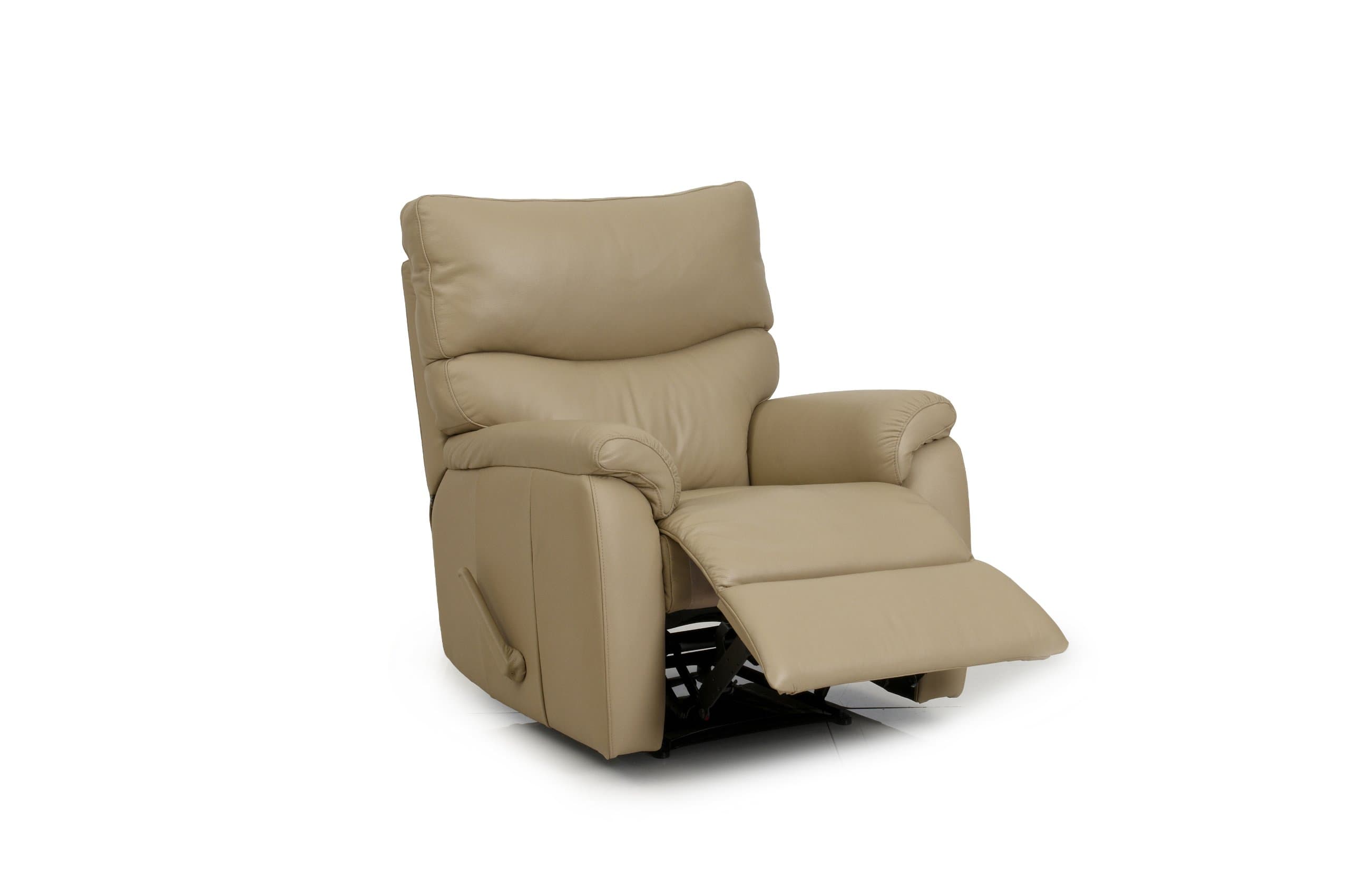 Barcalounger Bourne II Recliner in Santana Taupe Split Leather