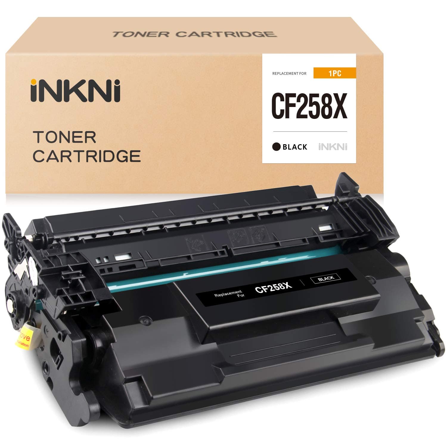 58X CF258X-INKNI (No Chip) Compatible Toner Cartridge Replacement for HP 58X 58A CF258A for HP M404dn M404n MFP M428fdn MFP M428fdw MFP M428dw M304 Printer (Black)