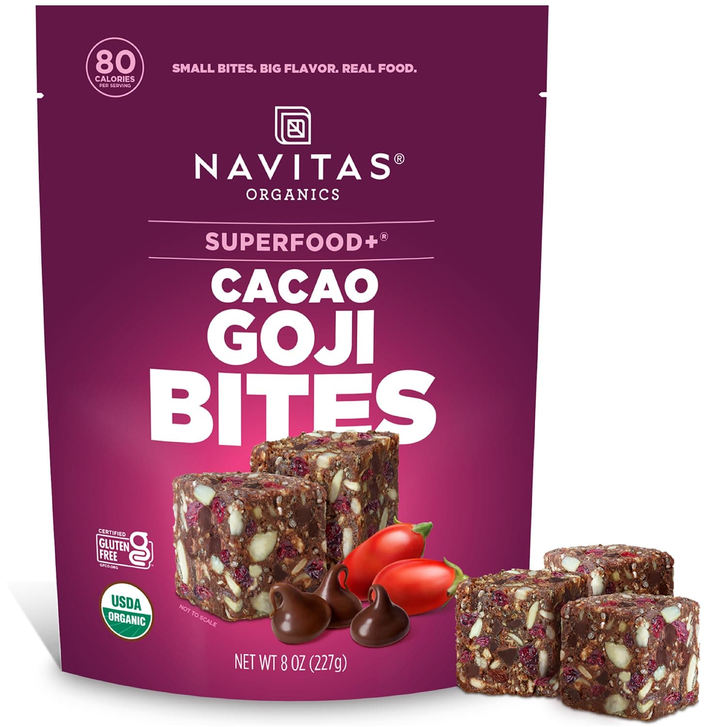 Navitas Organics Power Snack Cacao Goji Superfood (8oz)