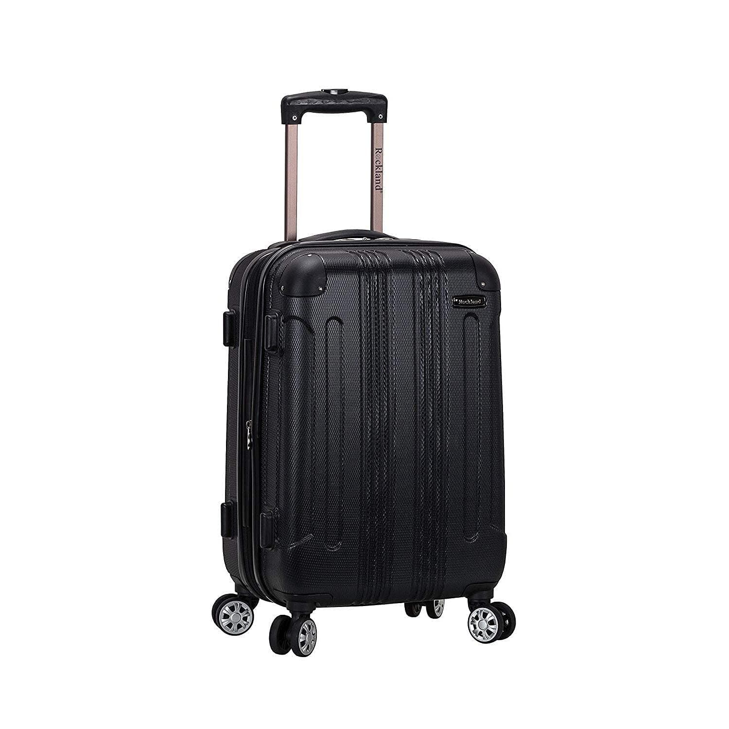 London Hardside Spinner Wheel Luggage, Black, Carry-On 20-Inch