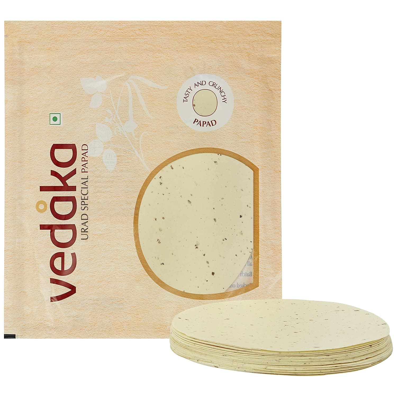 Amazon Brand - Vedaka Urad Special Papad, 400 g