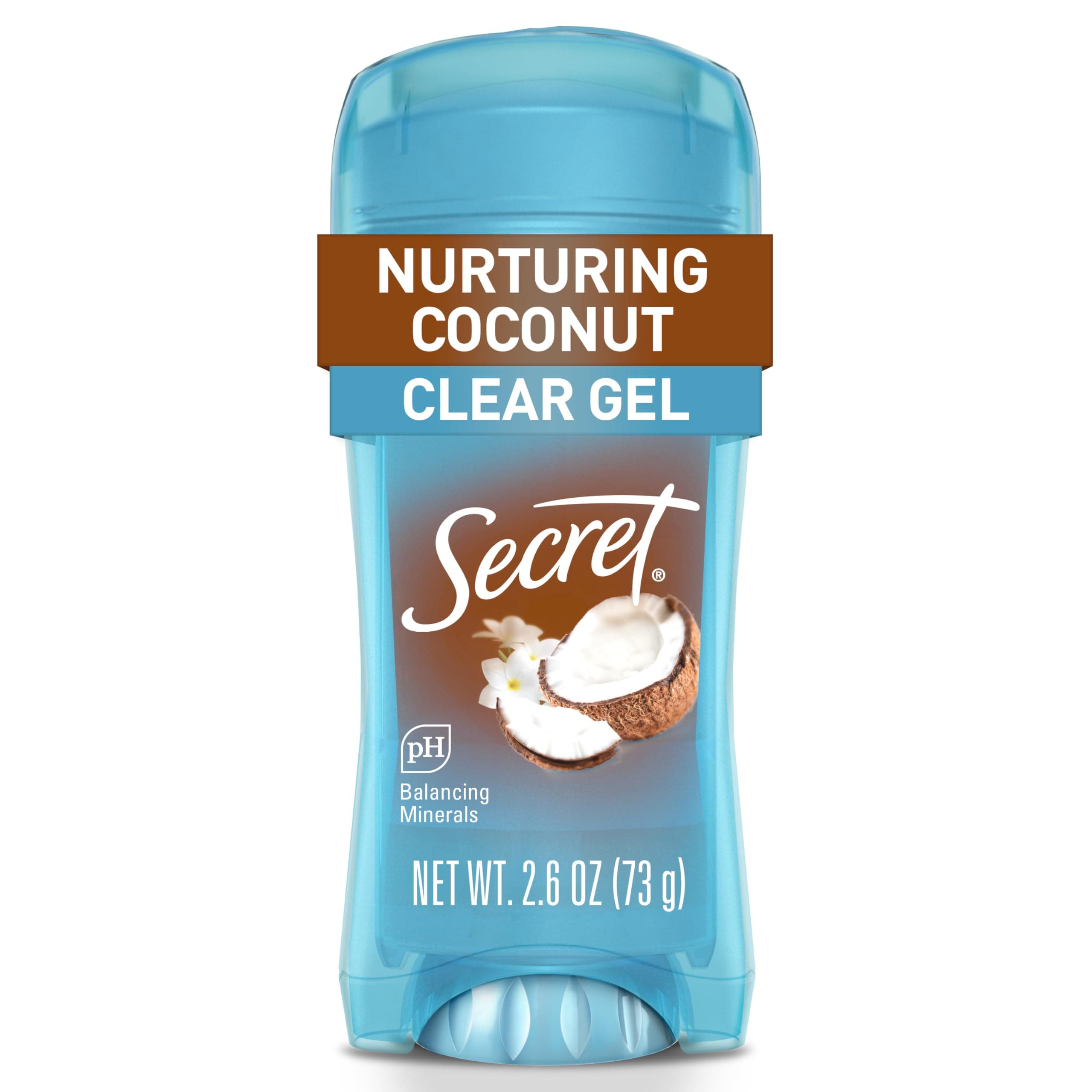 Secret Clear Gel Antiperspirant & Deodorant, Coconut Scent, 2.6 Oz, 1.950 Lb