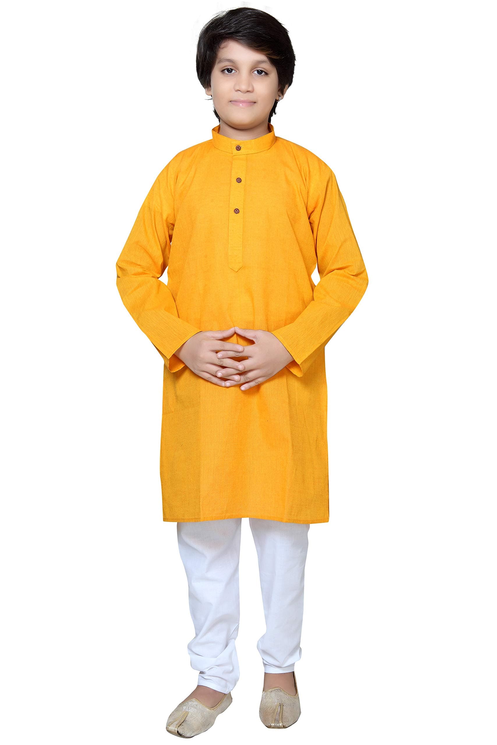 Baba & Baby Boys Traditional Ethnic Wear Handloom Cotton Kurta Pyjama Set
