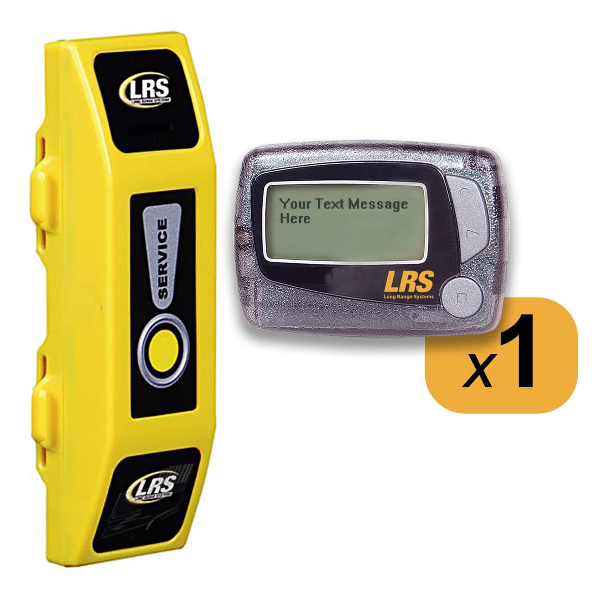 Service Pager System Kit with 1 Text Pager