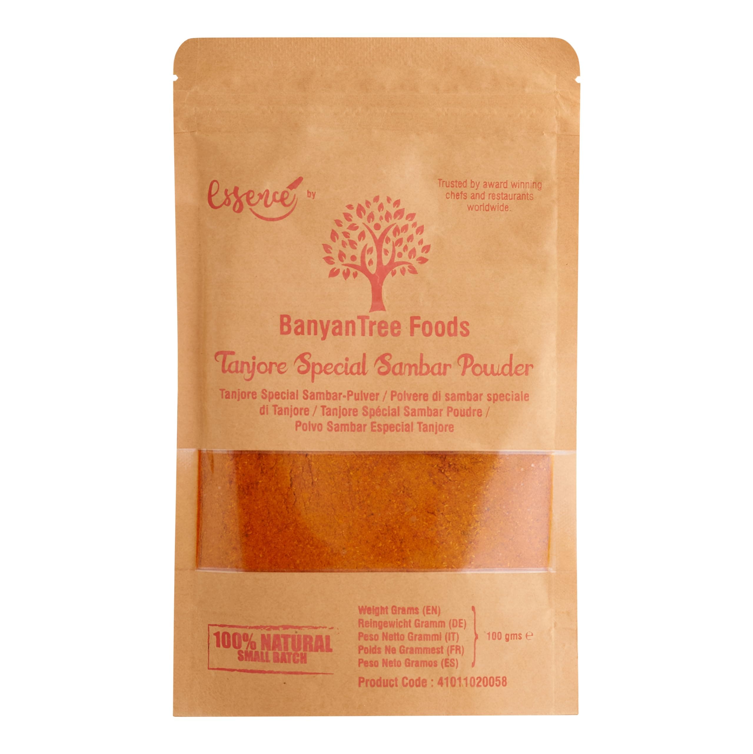 BanyanTree Foods Tanjore Sambar Powder| Sambar Masala | Sambar Mix | Sambhar Powder 100g ~100% Natural | Indian Origin