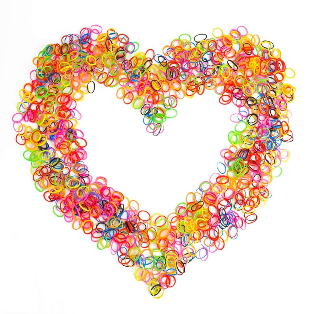 Mini Hair Bands Hair Ties, 1000PCS Small Size Multiple Color Elastic Hair Bands Ties for Women,Girls or Toddlers