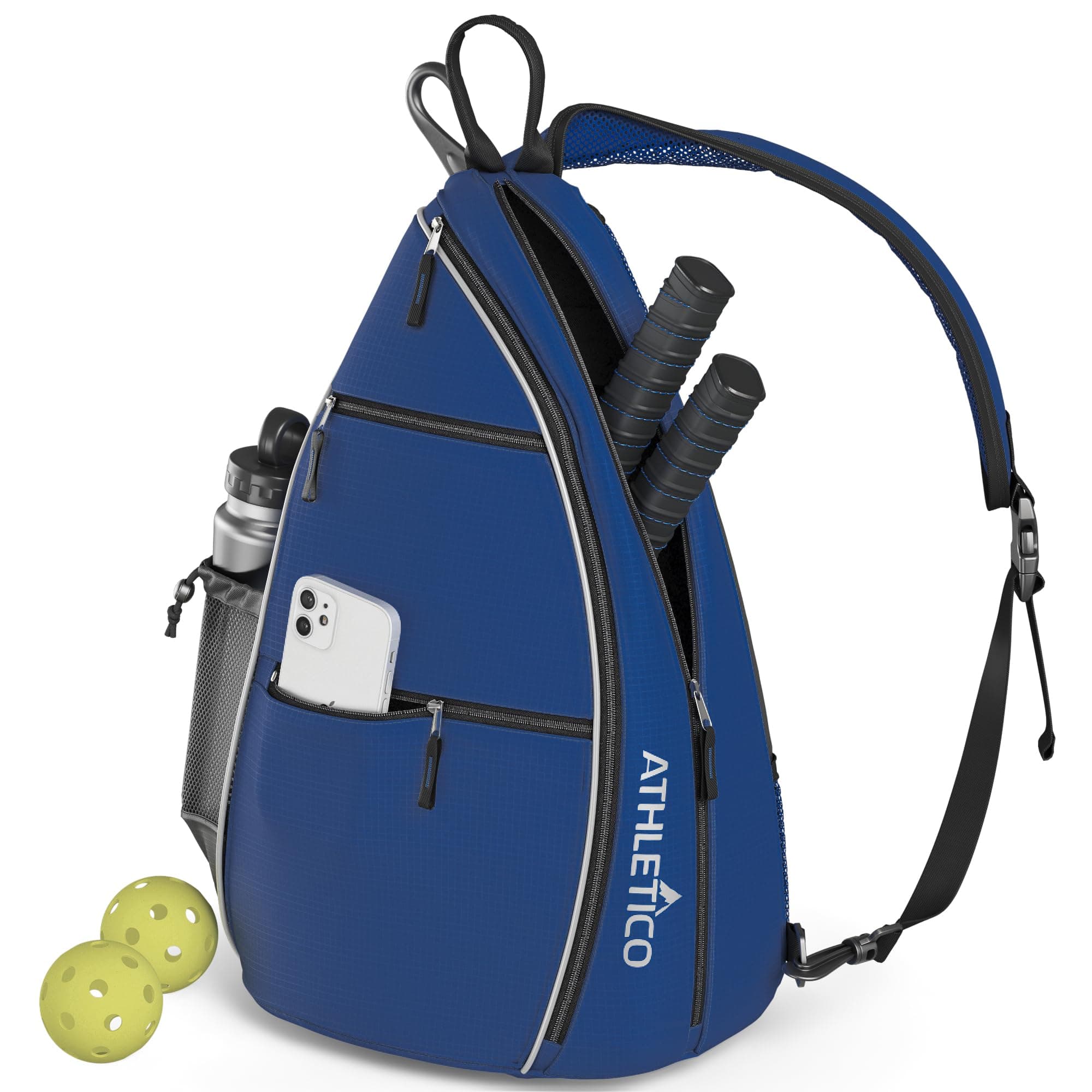 Athletico Sling Bag - Crossbody Backpack for Pickleball, Tennis, Racketball, and Travel for Men and Women