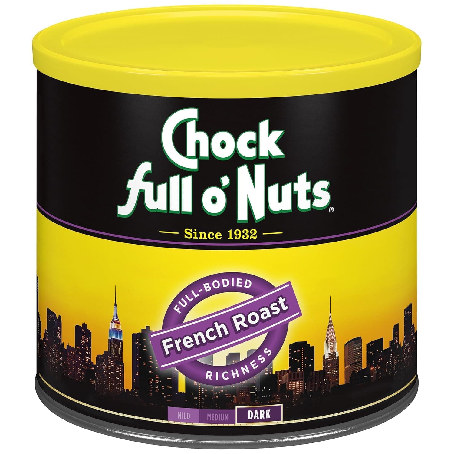 Chock Full O Nuts French Roast Dark Roast Ground Coffee 737g (26 OZ)