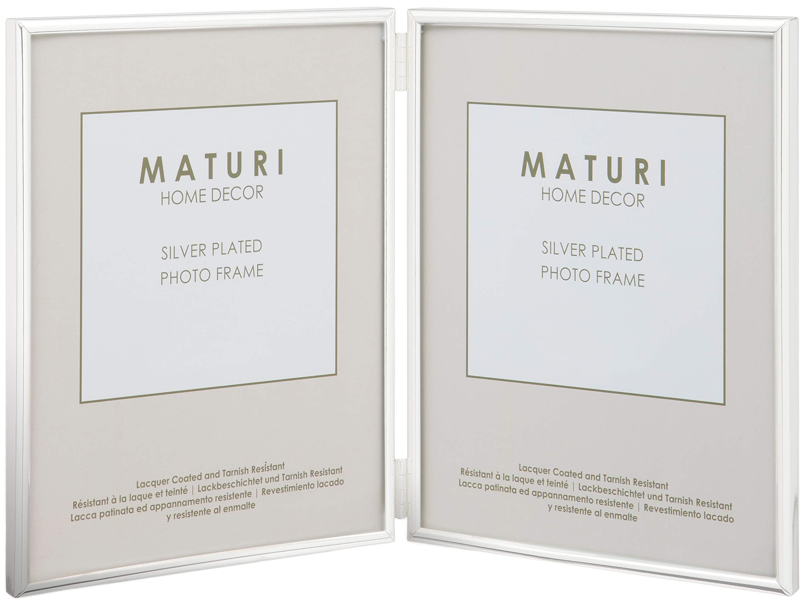 Thin Edge Double Silver Plated Frame - 6" x 8"