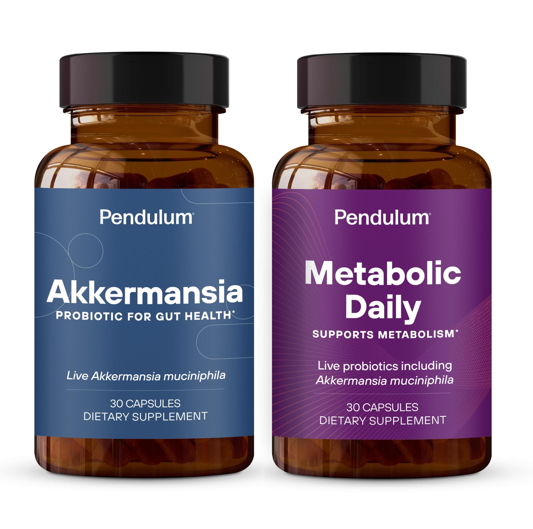 Akkermansia & Metabolic Daily Bundle - Live Probiotic Supplements Strengthen The Gut Lining, Support GLP-1 Production, Supports Metabolism