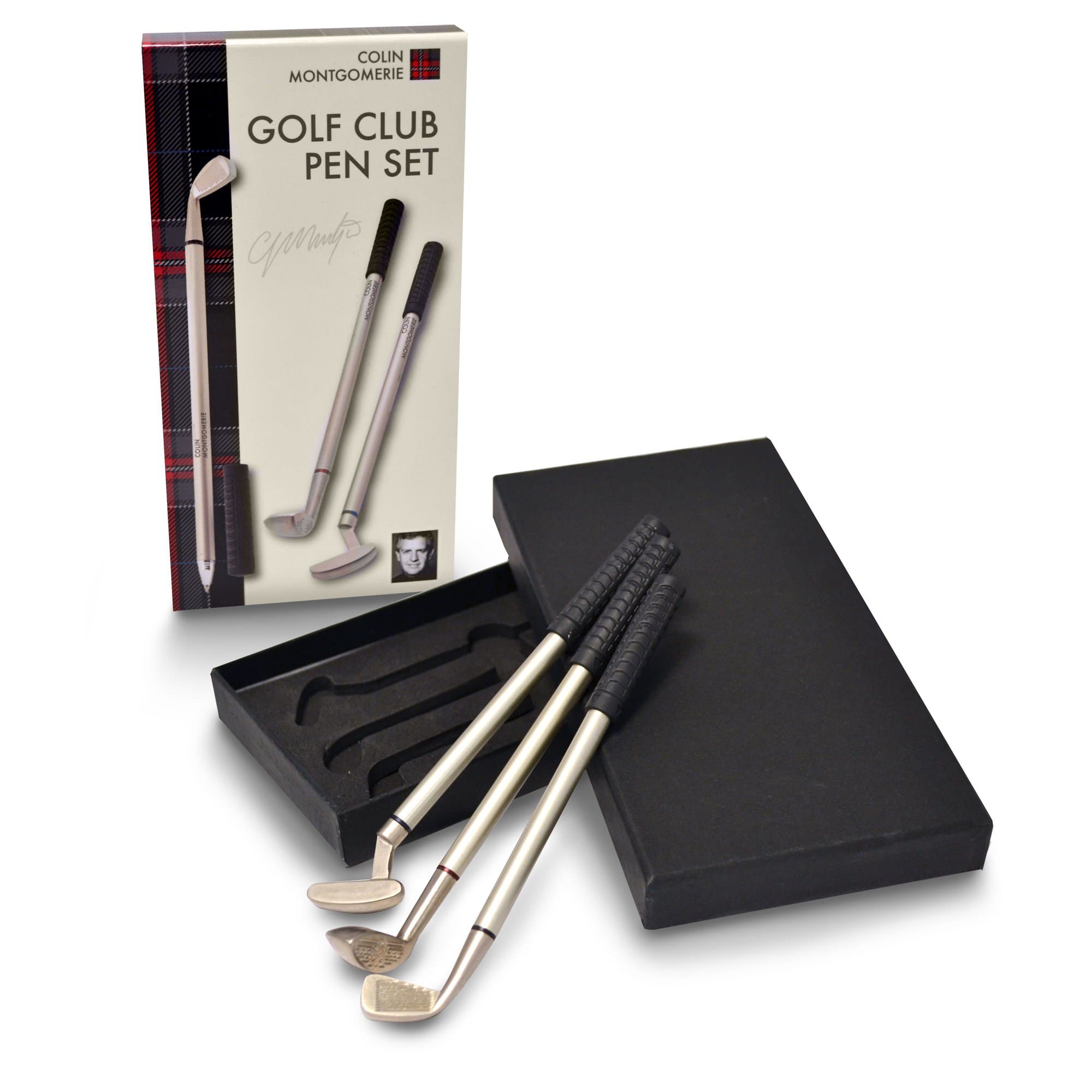 Colin Montgomerie Colin Montgomerie Unisex Golf Club Pen Set, Black