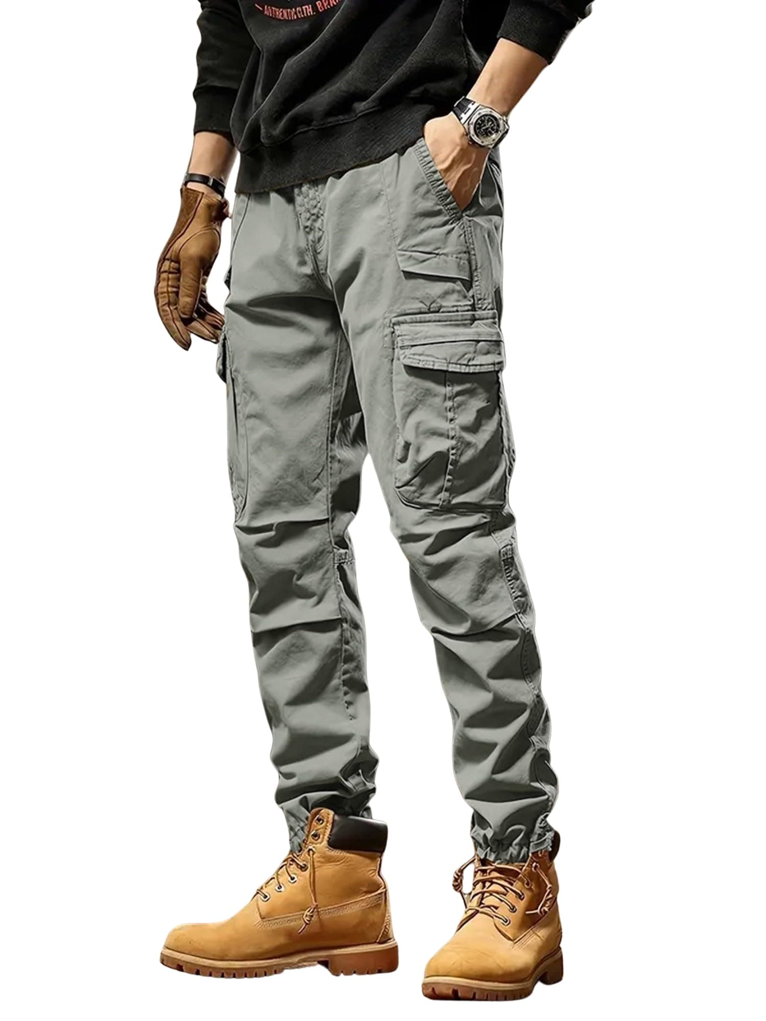 Cargo for Men || Cotton Cargo Pant || Drawstring Waist Pant (Also Available in Plus Sizes) (74-77)