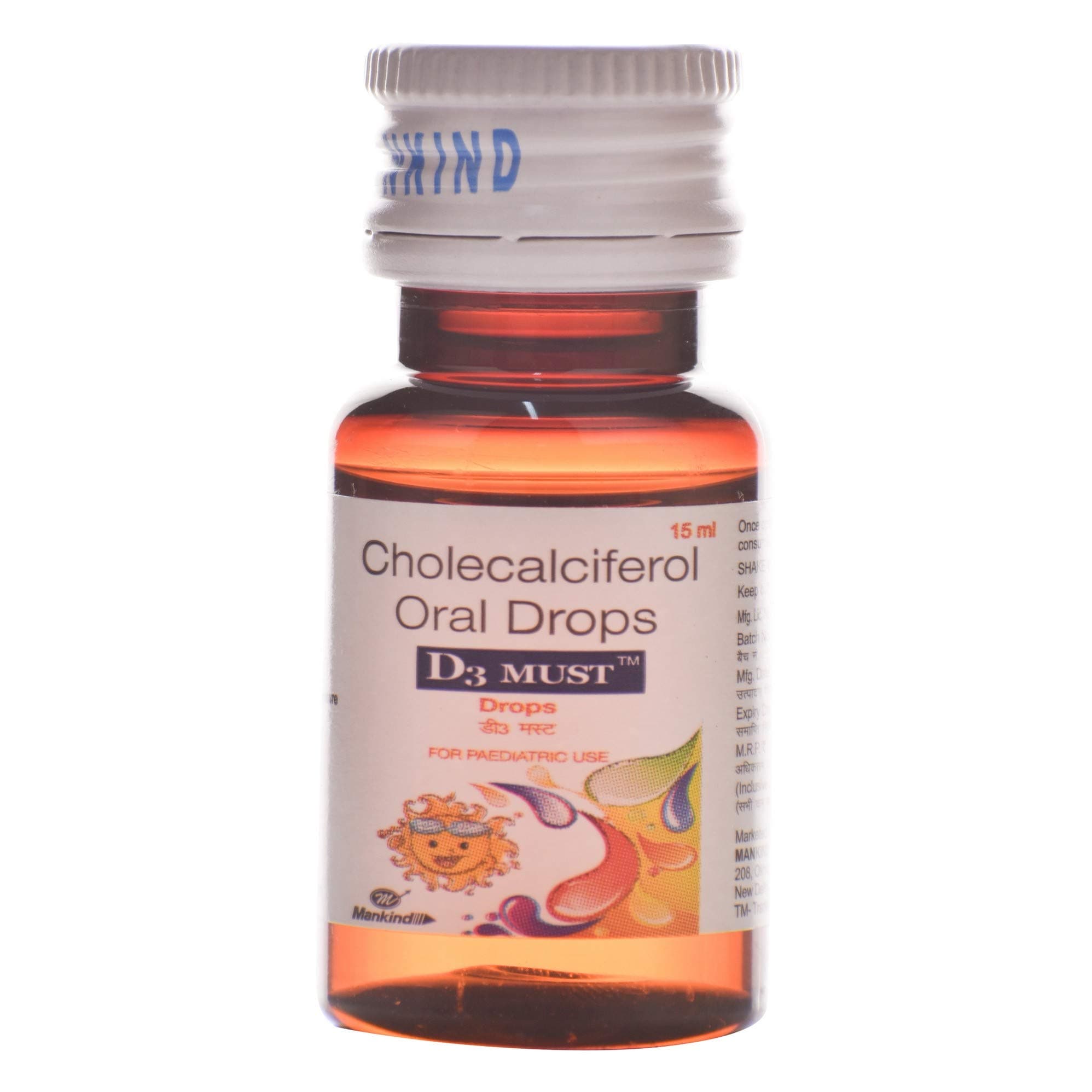 D3 Must - Bottle of 15 ml Oral Drops