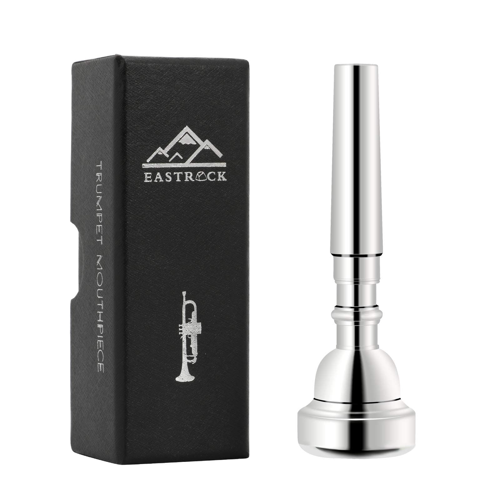 EASTROCK7C Trumpet Mouthpiece Silver Plated Bb Trompeta Mouthpiece Trumpet Instrument Accessories Vacuum Packed