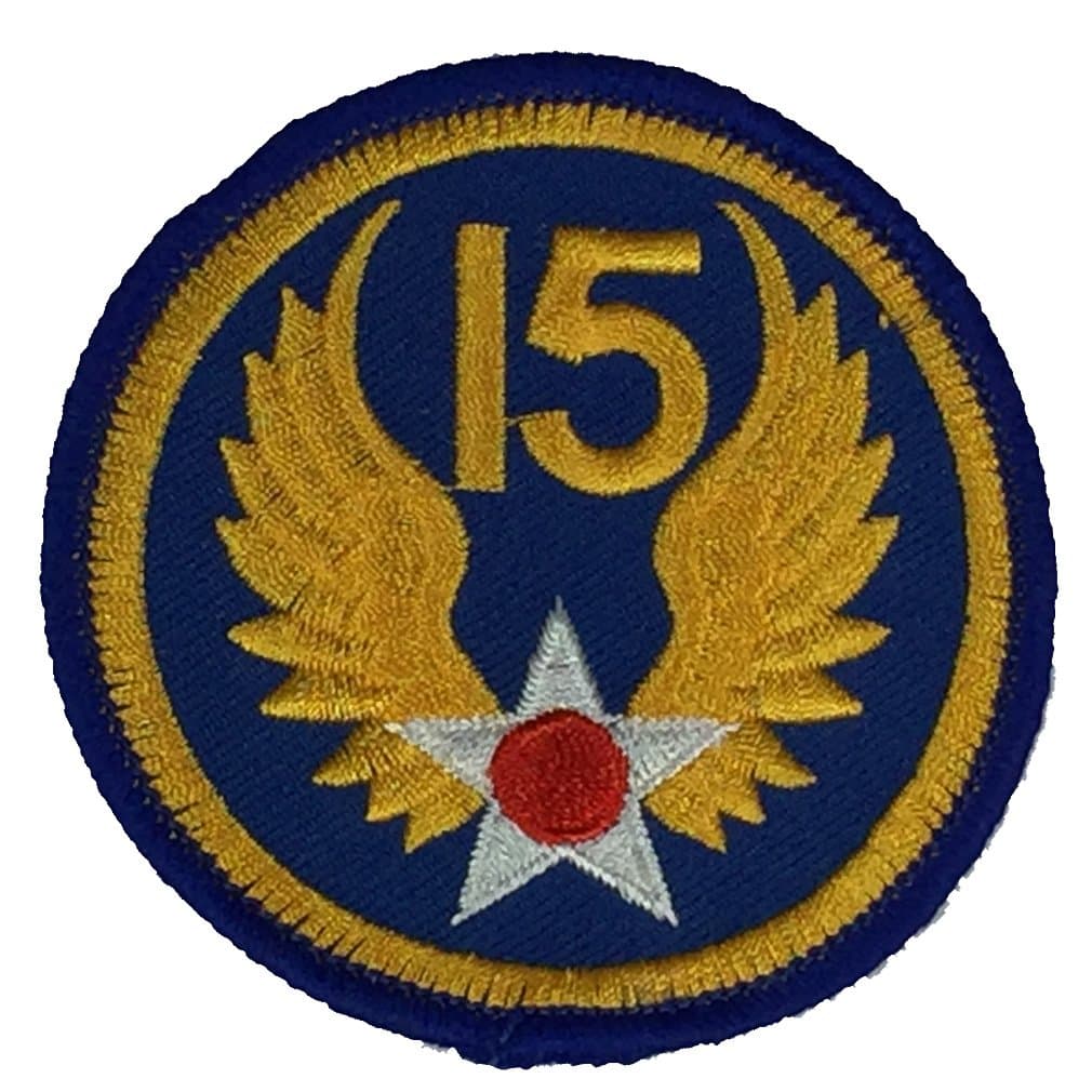 15TH AIR Force Round Shoulder Patch - Color - Veteran Owned Business.