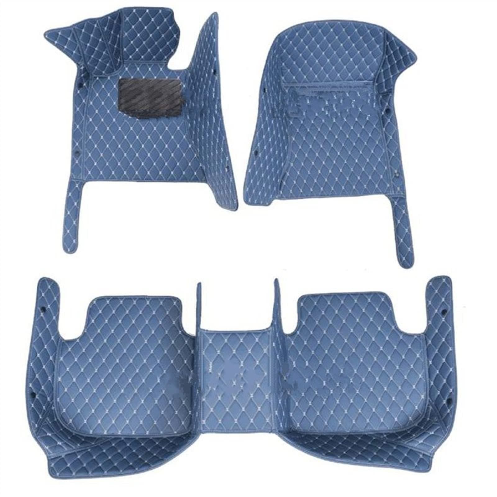 Car Floor Mats For Pontiac G8 GTO G6 G5 Custom Leather Car Floor Mats Auto Carpets Covers Cargo Liners Accessory Non Slip Car Floor Mat (Color : Blue)