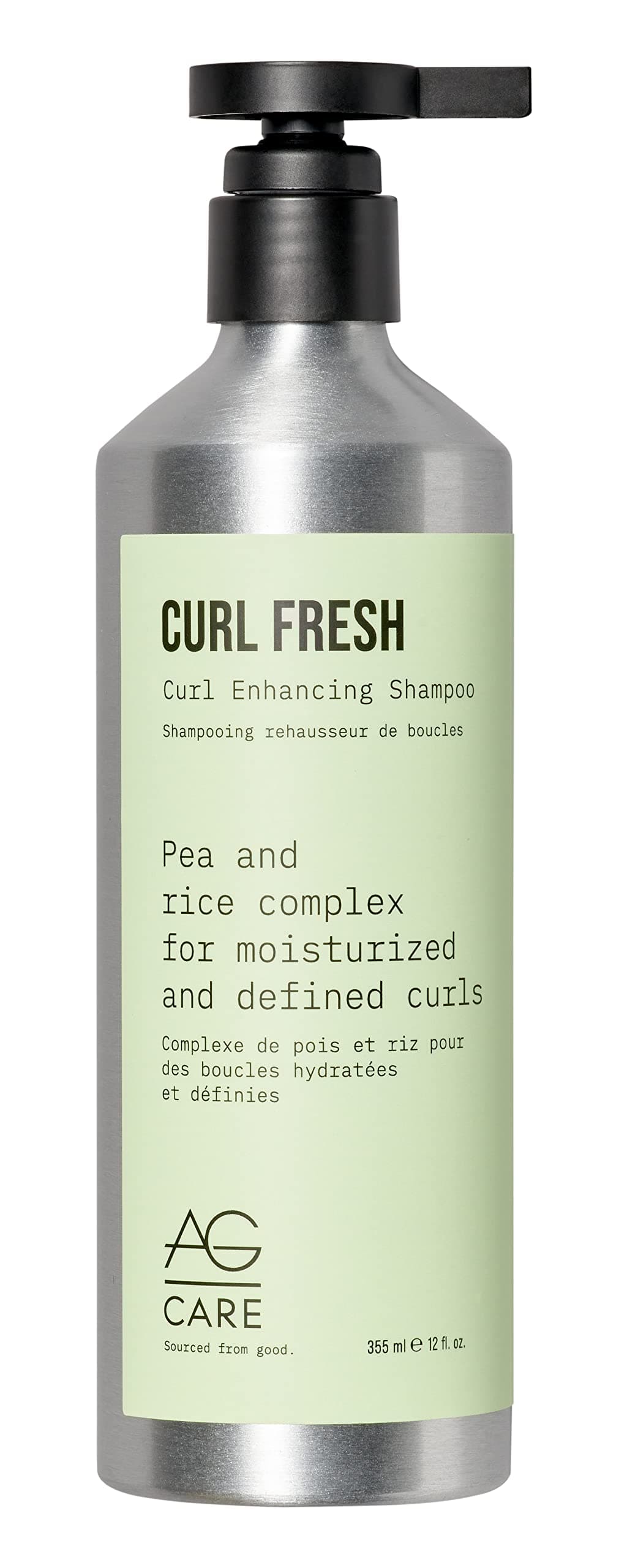 Curl Fresh Hydrating Shampoo with Pea & Rice Amino Acids - Curl Shampoo to Cleanse Scalp and Retain Moisture for Healthy, Defined Curls, 12 Fl Oz Bottle