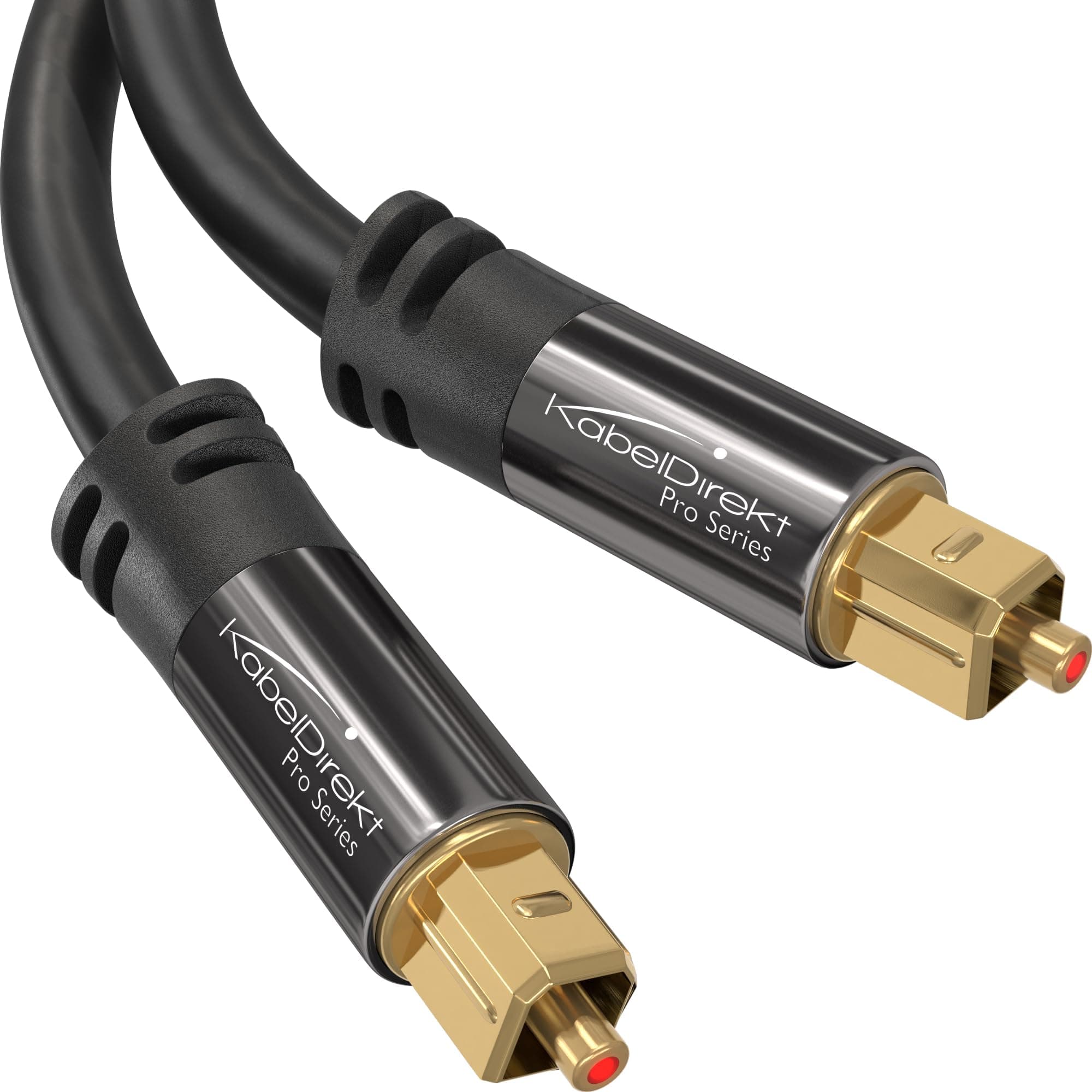 Optical Digital Audio Cable (10 Feet) Home Theater Fiber Optic Toslink Male to Male Gold Plated Optical Cables Best For Playstation & Xbox - PRO Series
