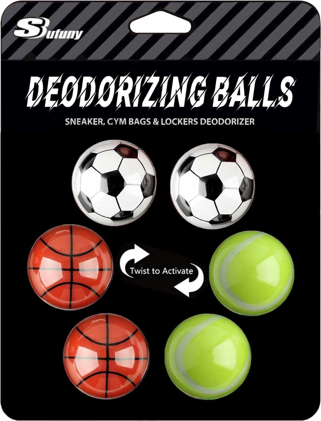 Shoe Deodorizer Balls Sneaker Deodorizers Balls Odor Eliminating for Shoes 6 Packs