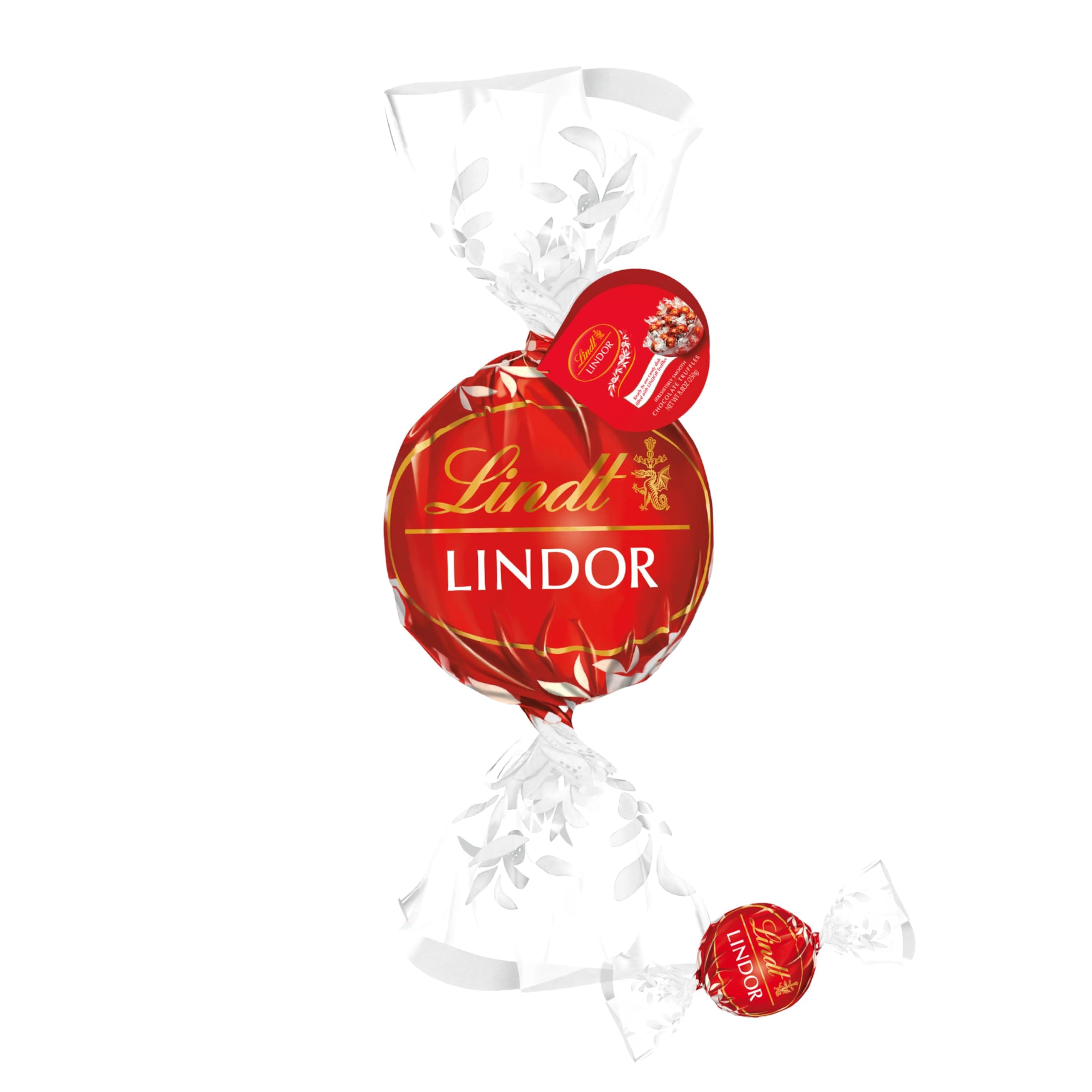 LINDOR Holiday Milk Chocolate Truffle Candy Maxi Ball, 8.8 oz.