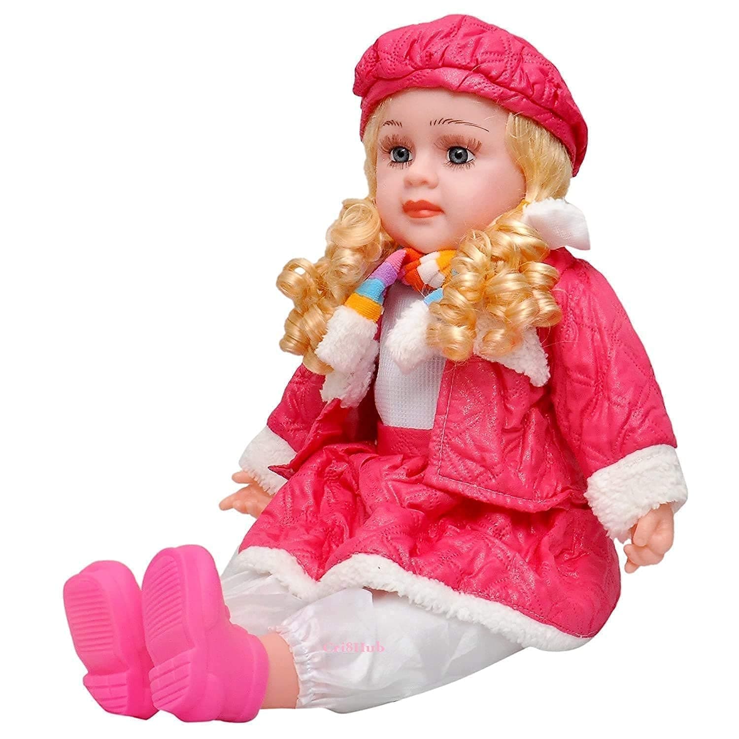 BELOXY Plastic Kids Doll Playset/Gudiya/with Foldable Hand,Makeup,Clothes & Beauty Doll Accessories for Kids(Multicolor) (1)