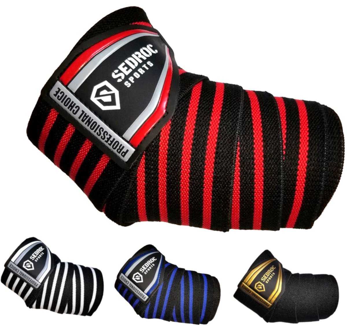 Professional Weight Lifting Elbow Wraps Powerlifting Support Sleeves - Pair