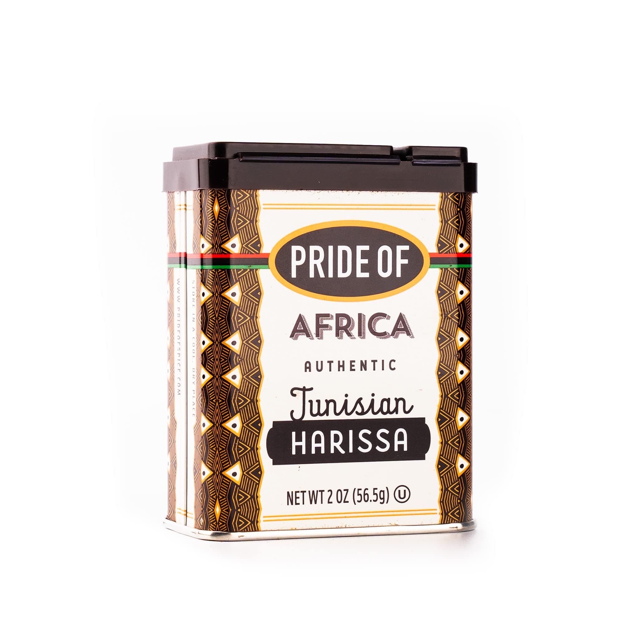 Pride Of Africa Tunisian Harissa, Authentic Single Ingredient Premium Spice Sourced in Tunisia Africa | Gluten Free | Kosher | Vegan | 2.0 oz. Tin, 1-Count