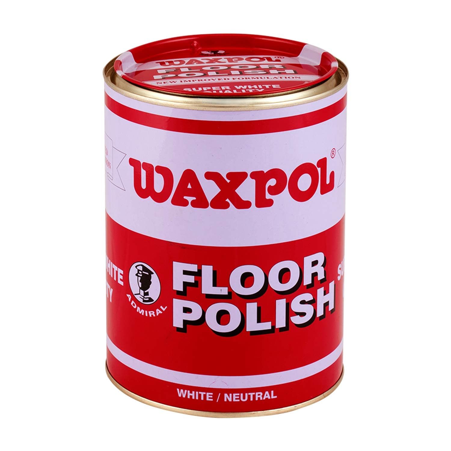 Waxpol Floor Polish (White/Neutral)2 Kg For Sparkling Shines to Floors, Tiles, Stone, Wood and Furniture