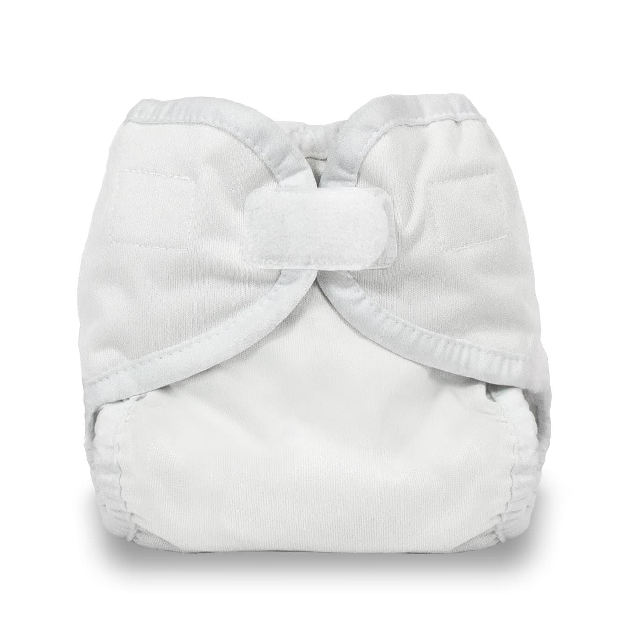 Thirsties Reusable Cloth Diaper Cover, Hook & Loop Closure, White, Newborn/Preemie