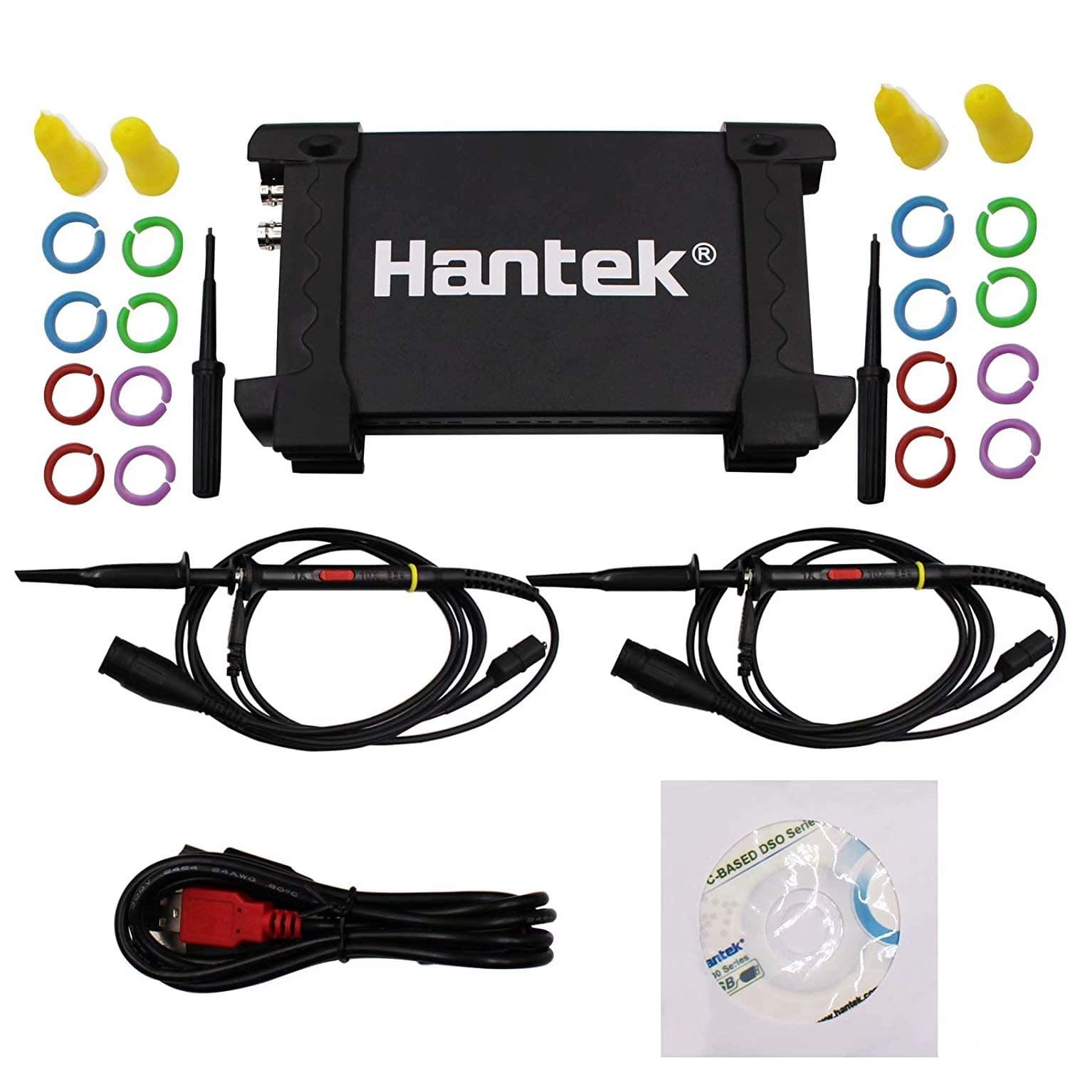 Hantek 6022BE 2CH USB Oscilloscope, 20MHz 48MSa/s