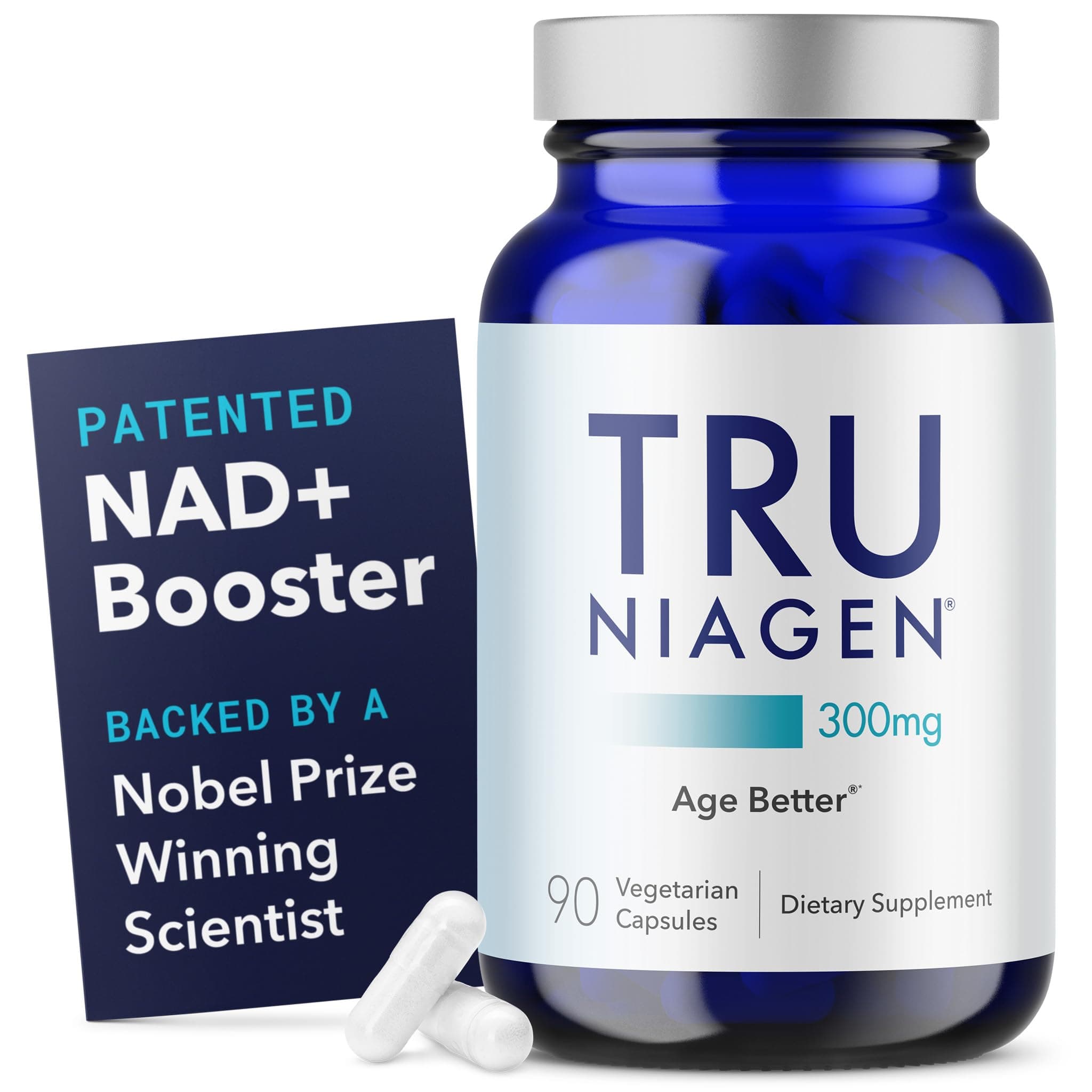 TRU NIAGEN Vitamin B3 Booster Nicotinamide Riboside 300 mg, 90 Tablets, 3 Months Supply