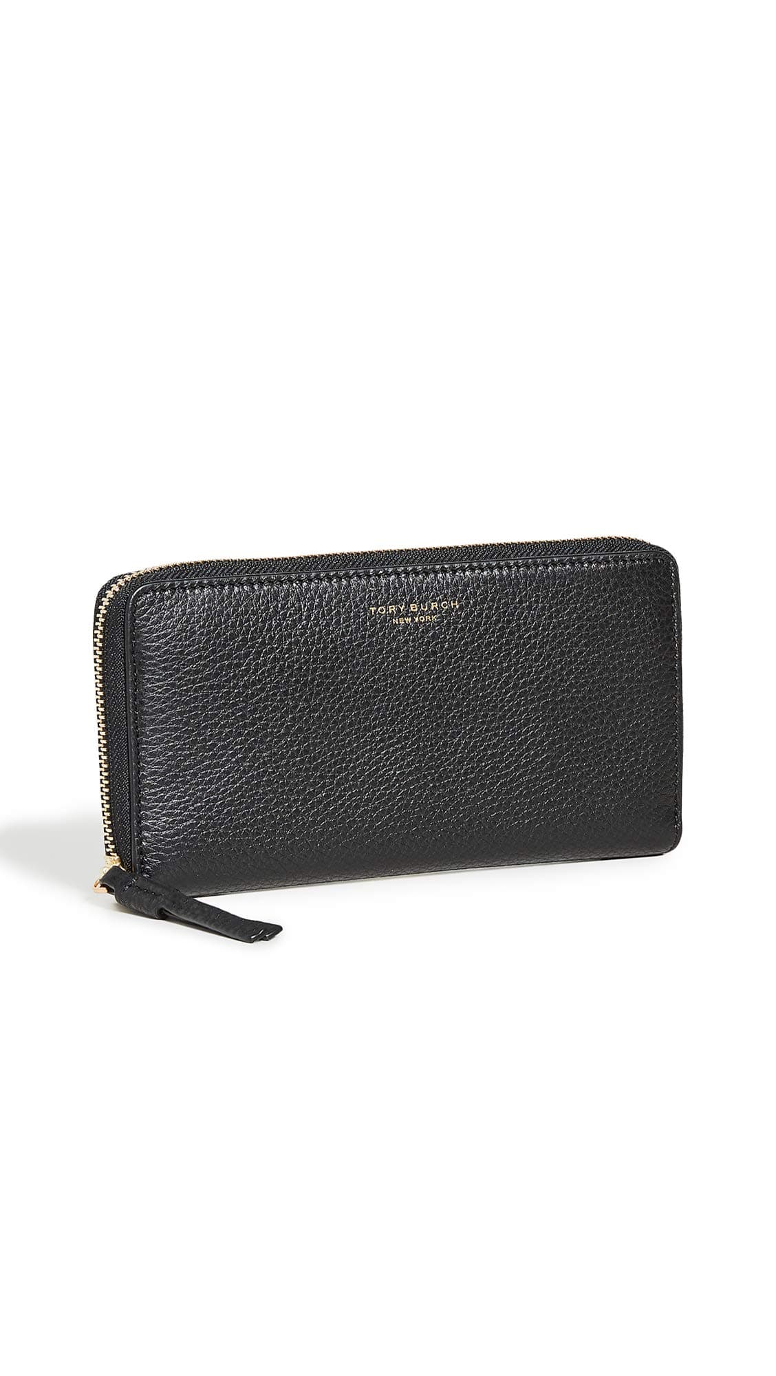 Tory Burch Women's Perry Zip Continental Wallet, Black, One Size