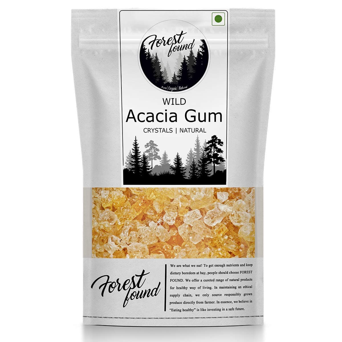 Forest Found Wild Acacia Edible Gum | Babool Gond for Ladoo | Kikar, Gum Arabic (900 Gram) | 100% Authentic, Food Grade, Pure & Fresh, Sourced from Forest (Not Cultivated)…